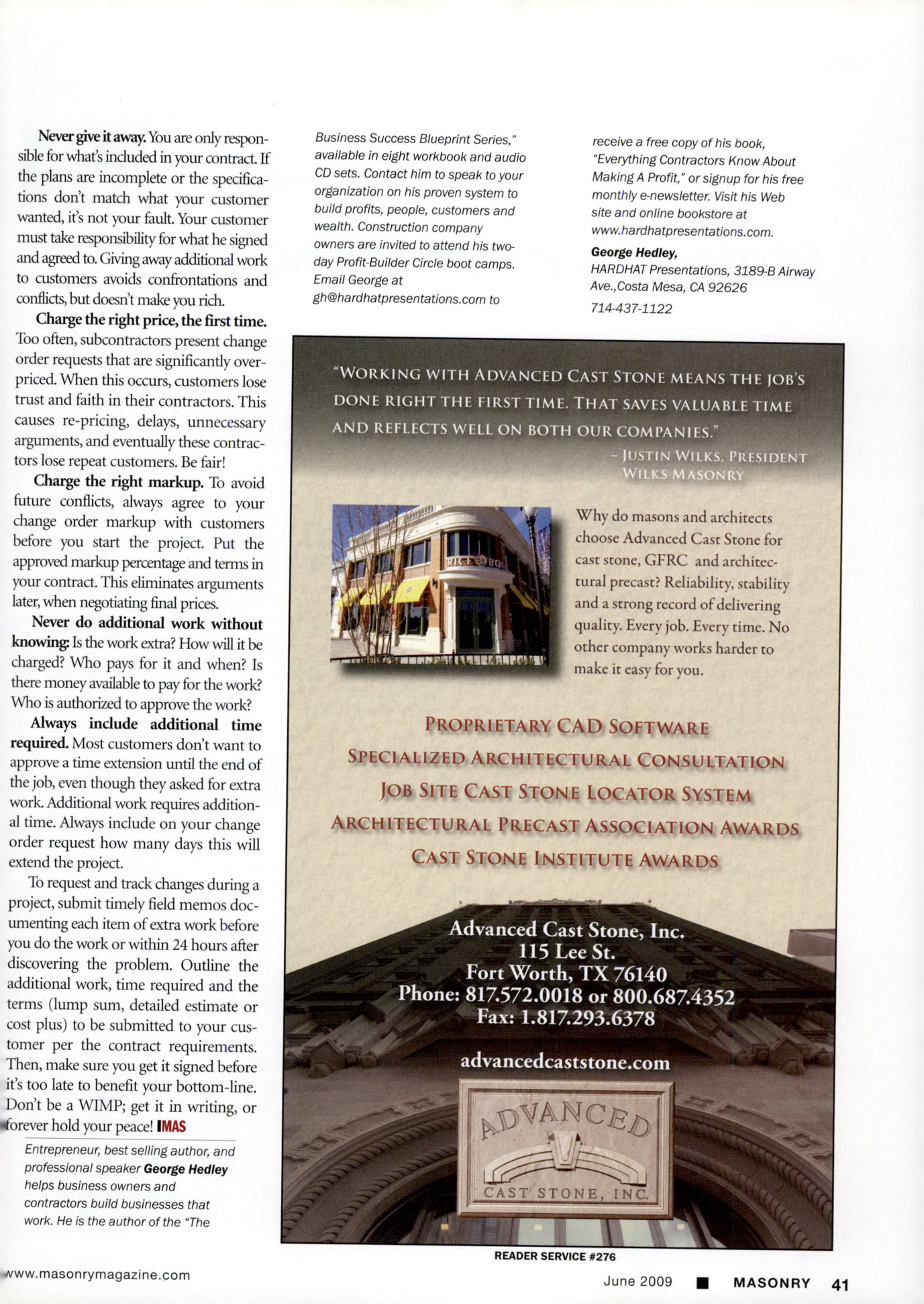 Masonry Magazine June 2009 Page. 43