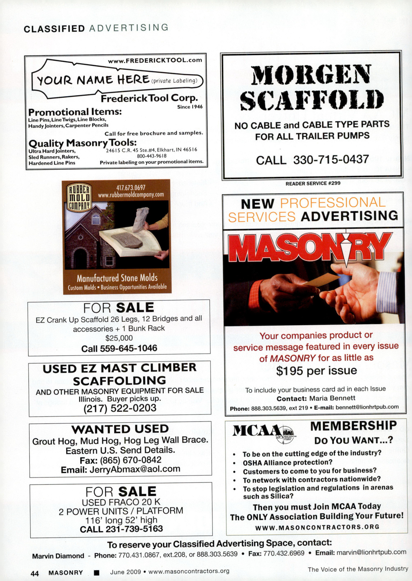 Masonry Magazine June 2009 Page. 46