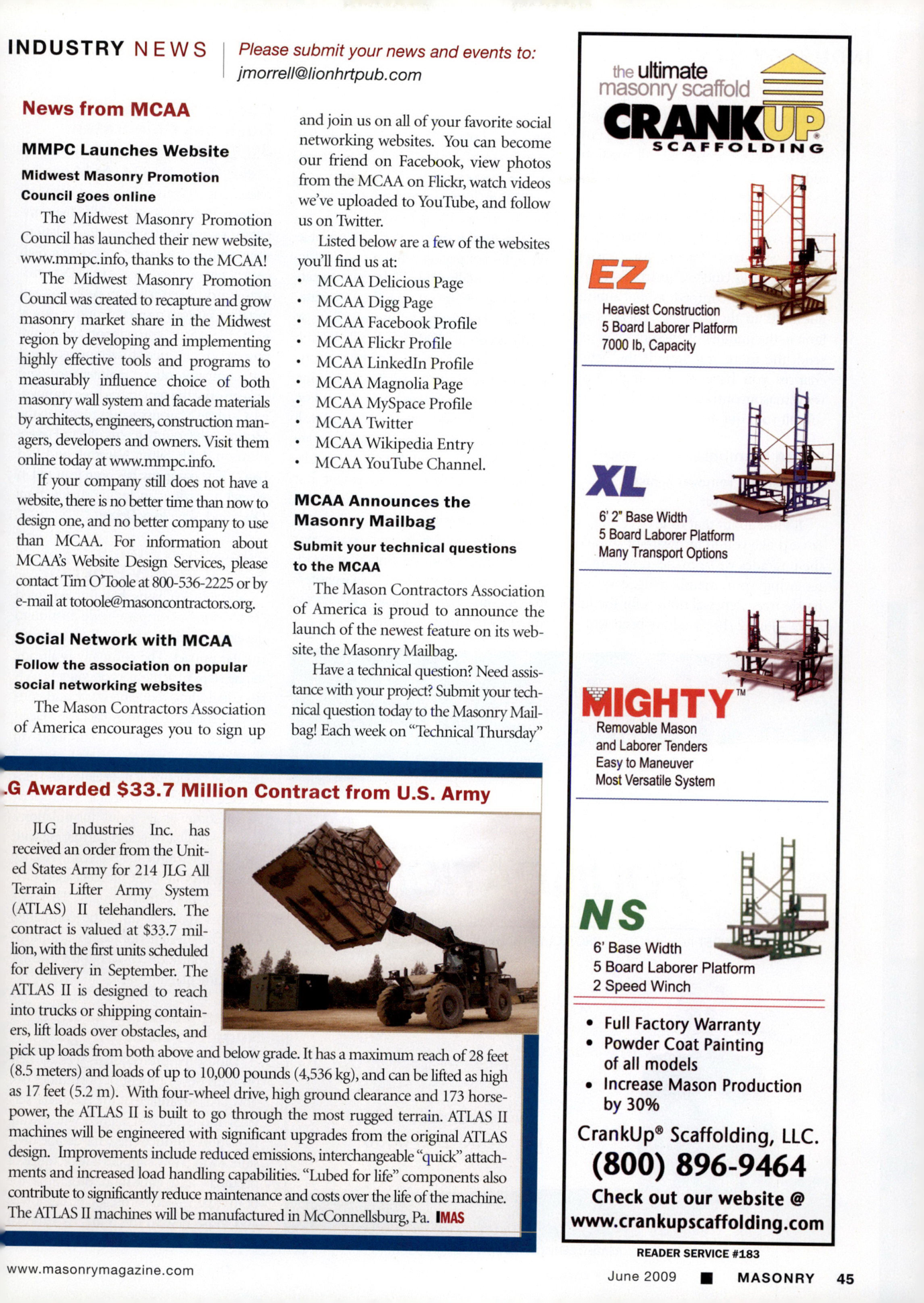 Masonry Magazine June 2009 Page. 47