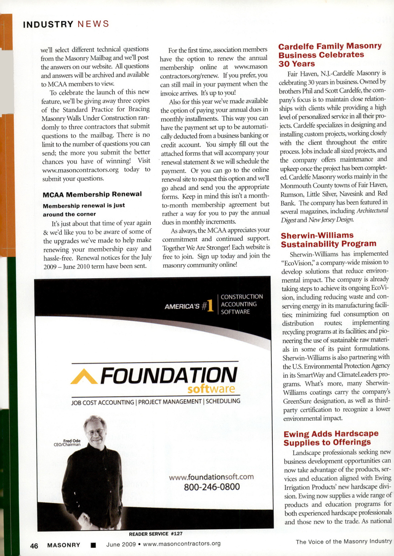 Masonry Magazine June 2009 Page. 48