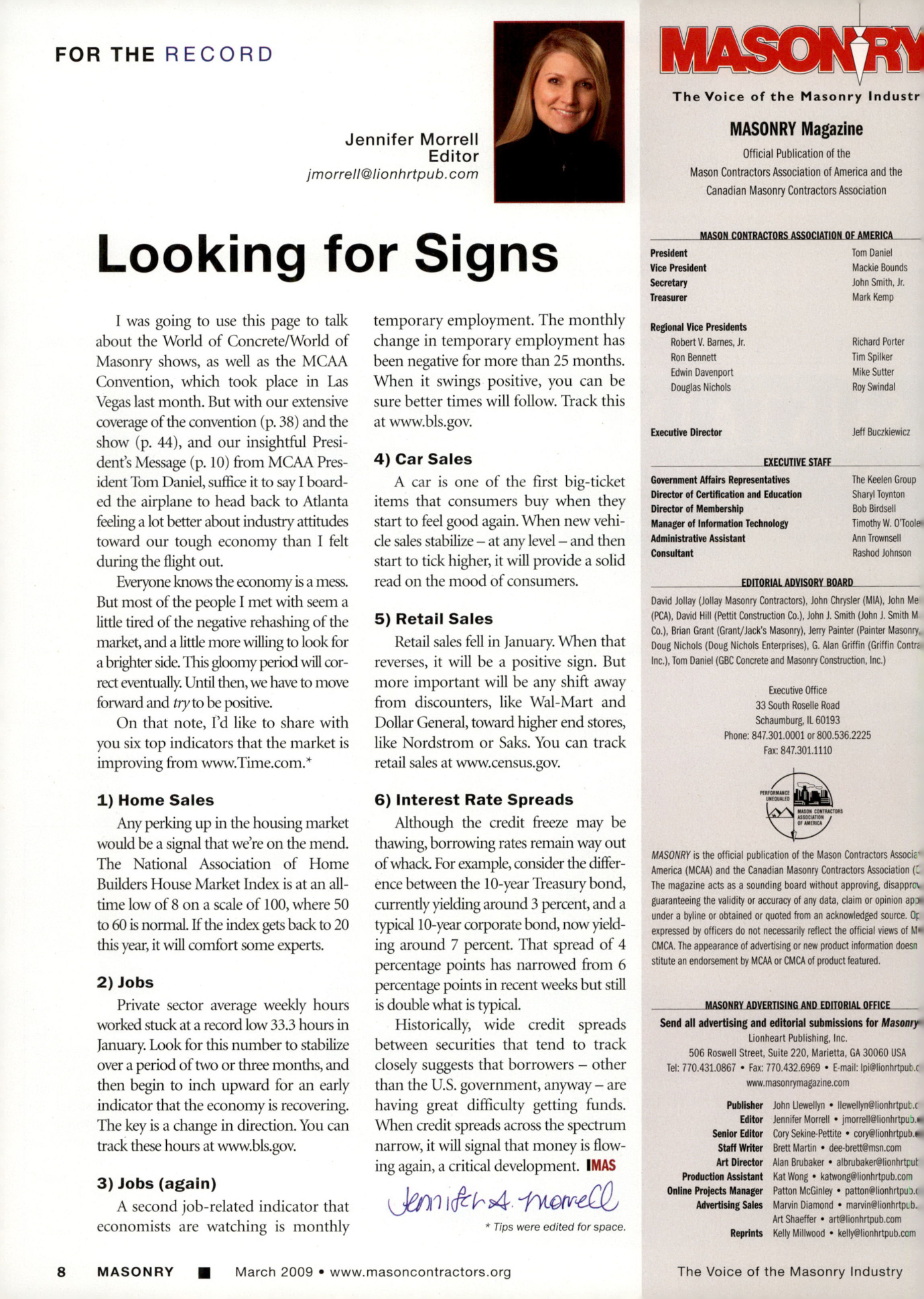 Masonry Magazine March 2009 Page. 10