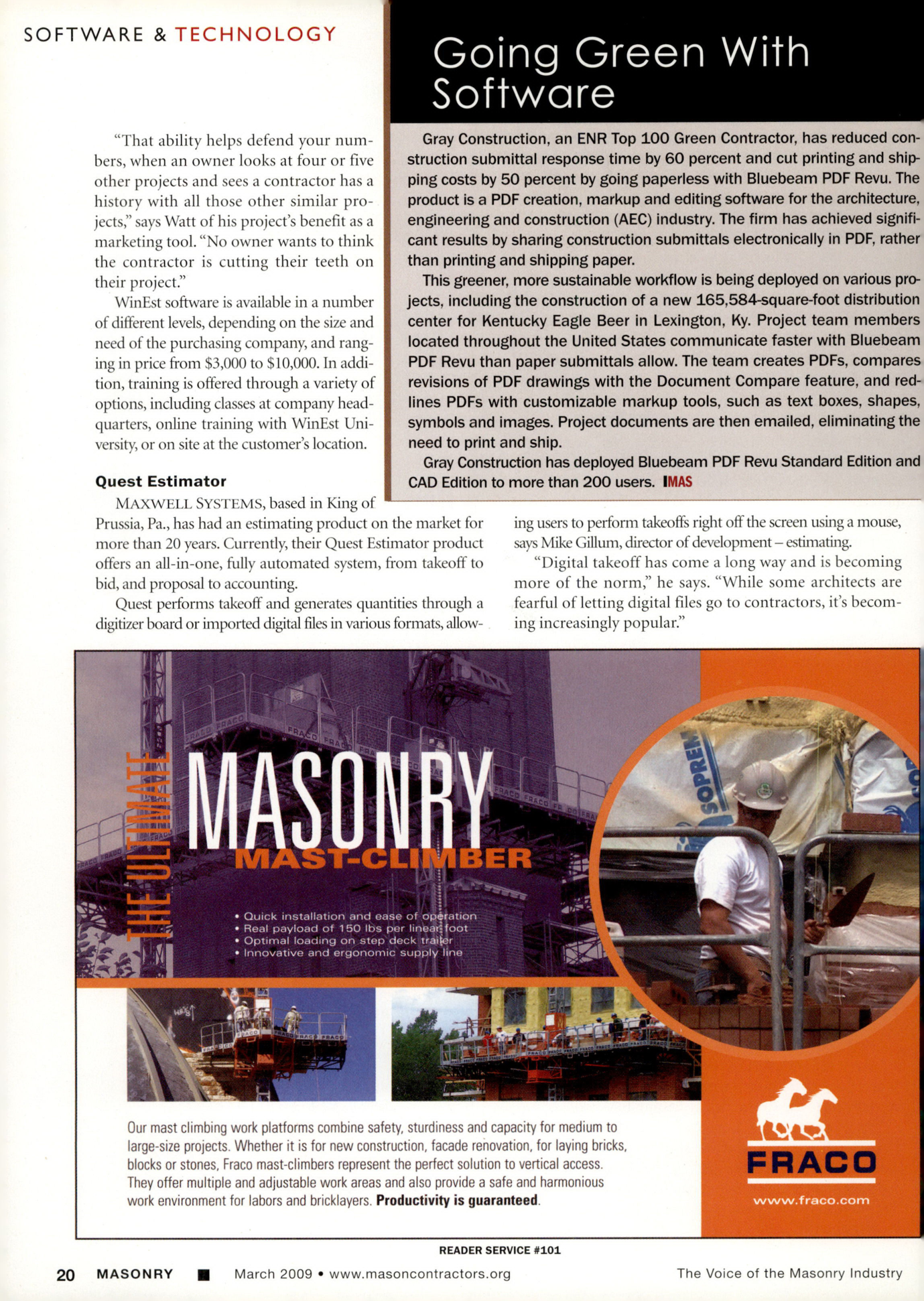 Masonry Magazine March 2009 Page. 22