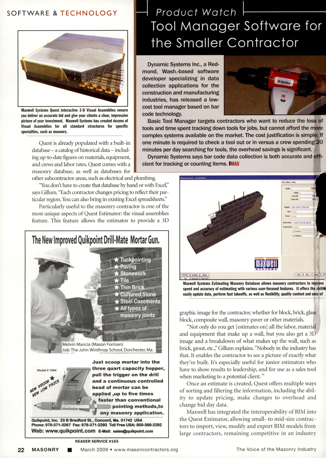 Masonry Magazine March 2009 Page. 26