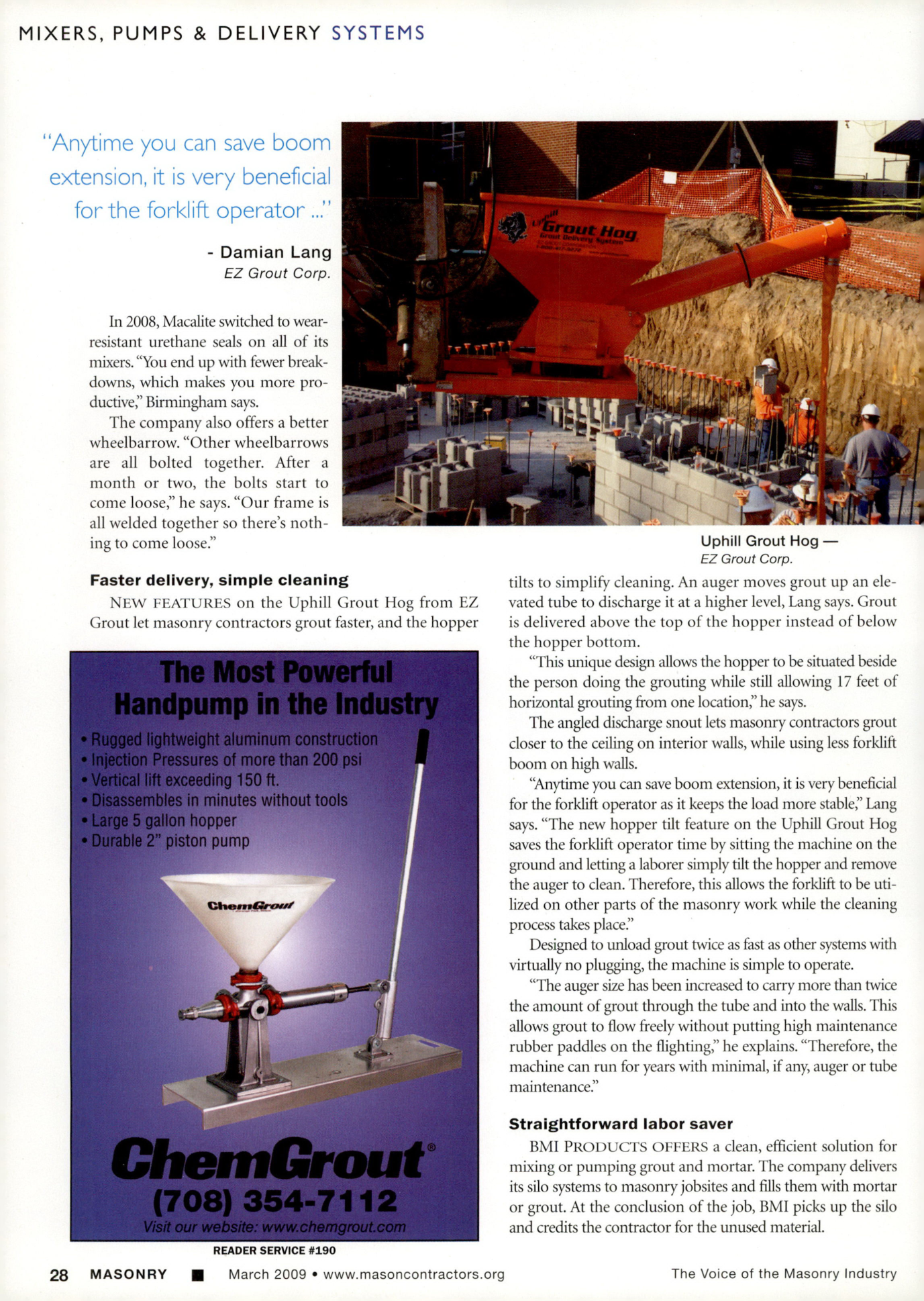 Masonry Magazine March 2009 Page. 32