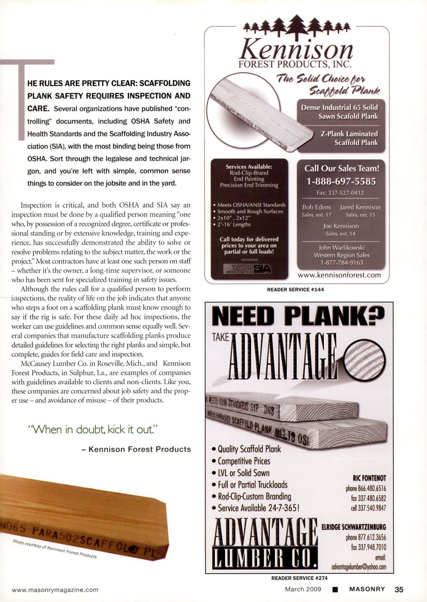 Masonry Magazine March 2009 Page. 39