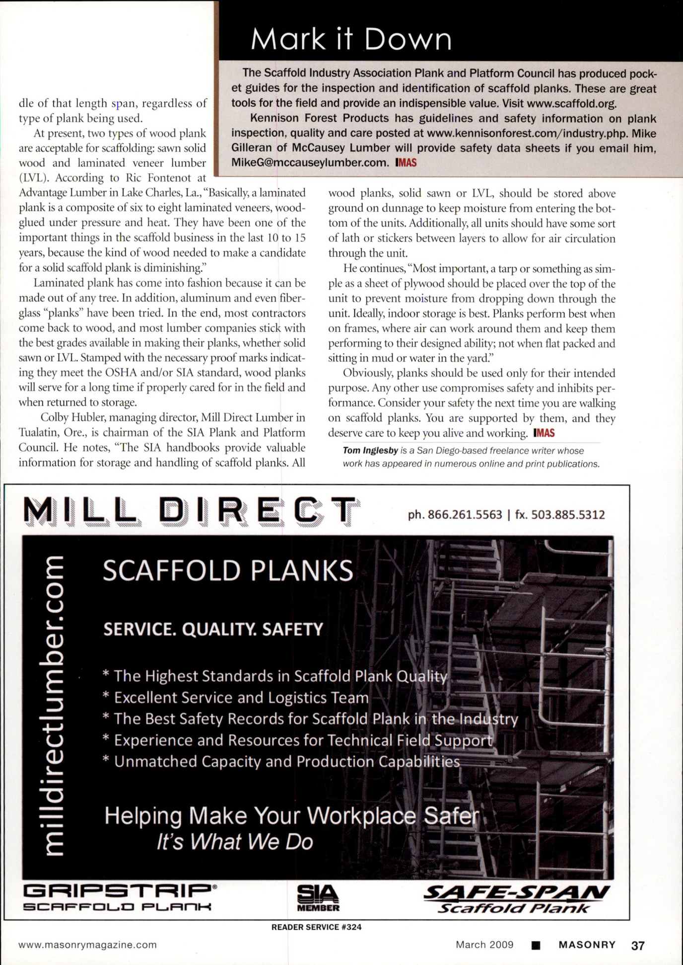 Masonry Magazine March 2009 Page. 41
