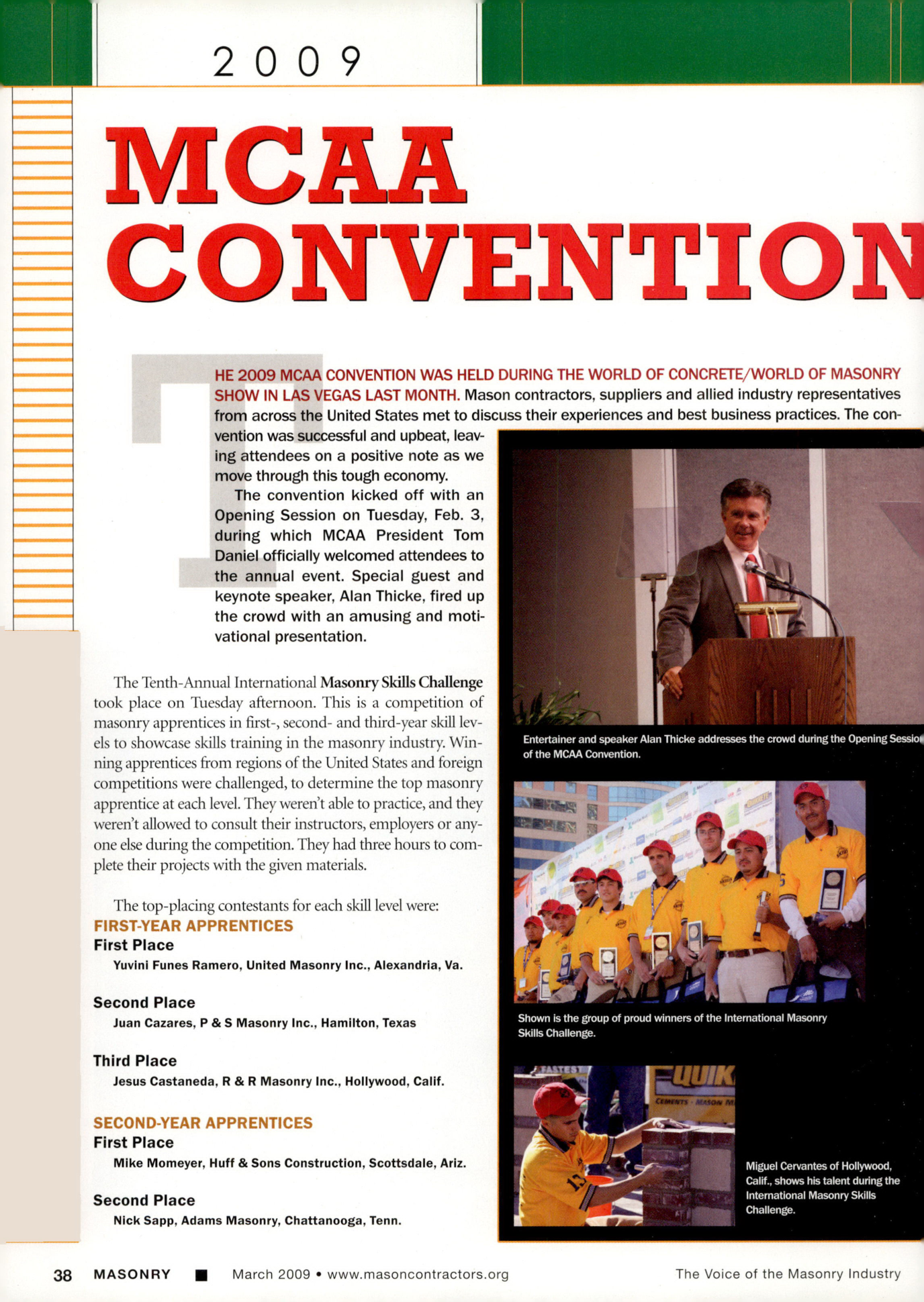 Masonry Magazine March 2009 Page. 42