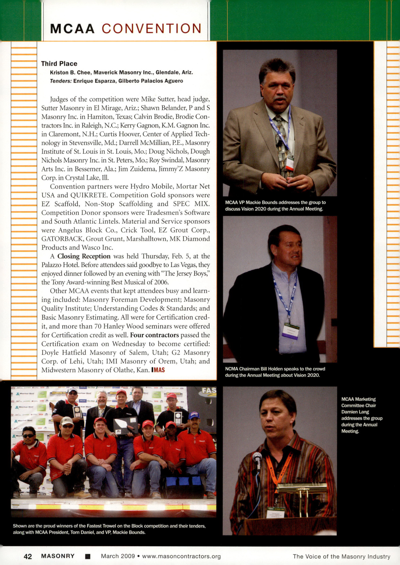 Masonry Magazine March 2009 Page. 46