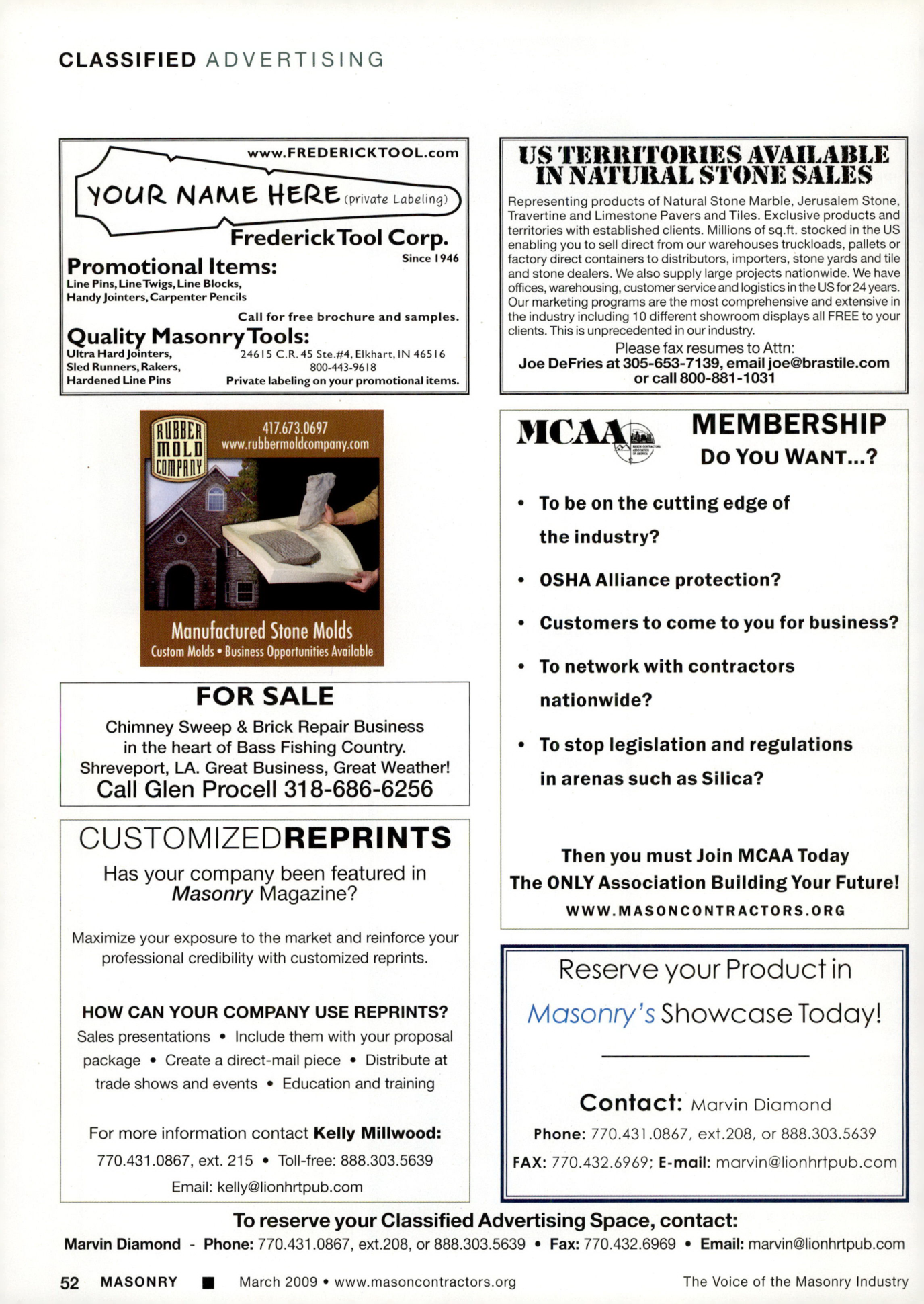 Masonry Magazine March 2009 Page. 56