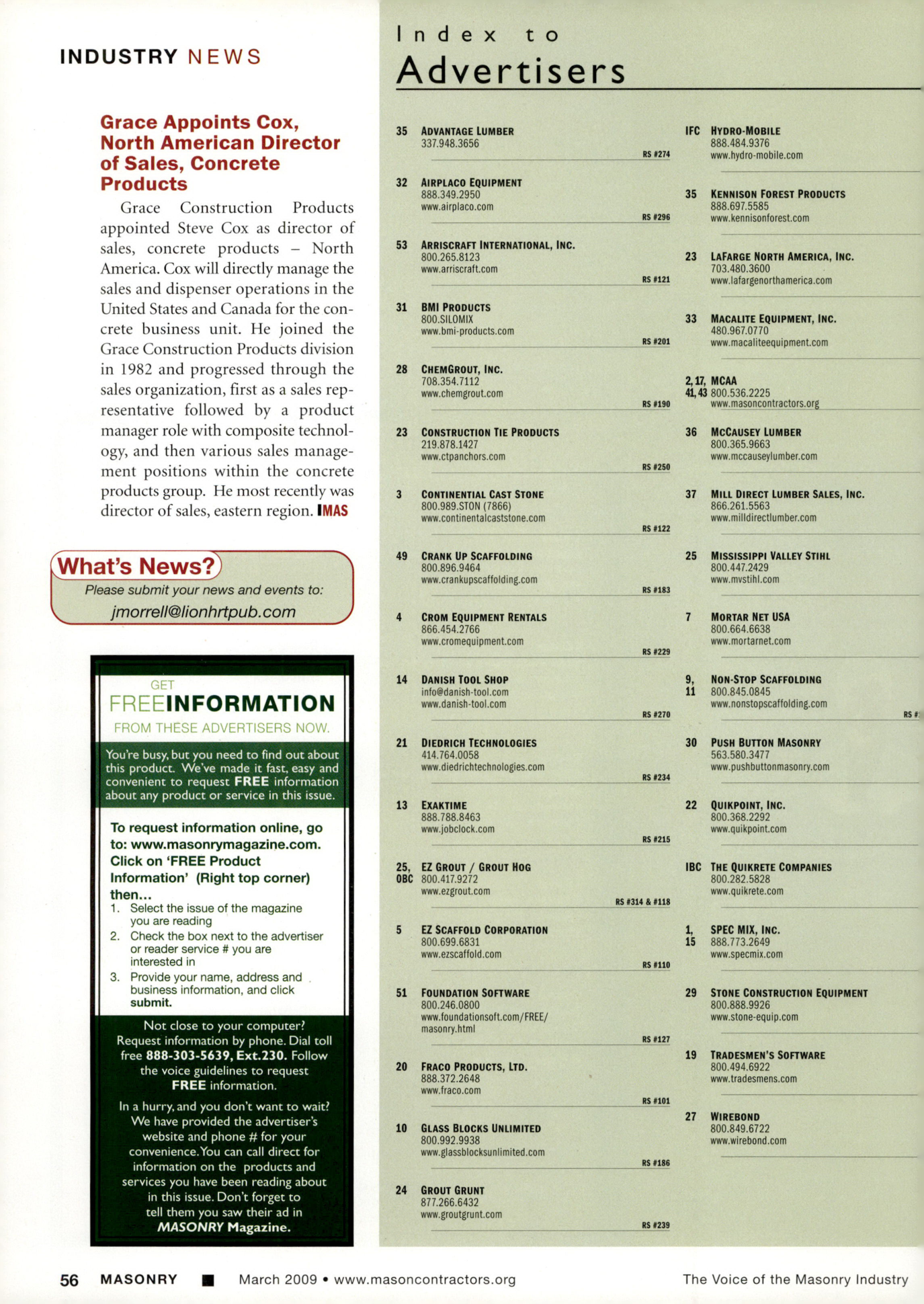 Masonry Magazine March 2009 Page. 60