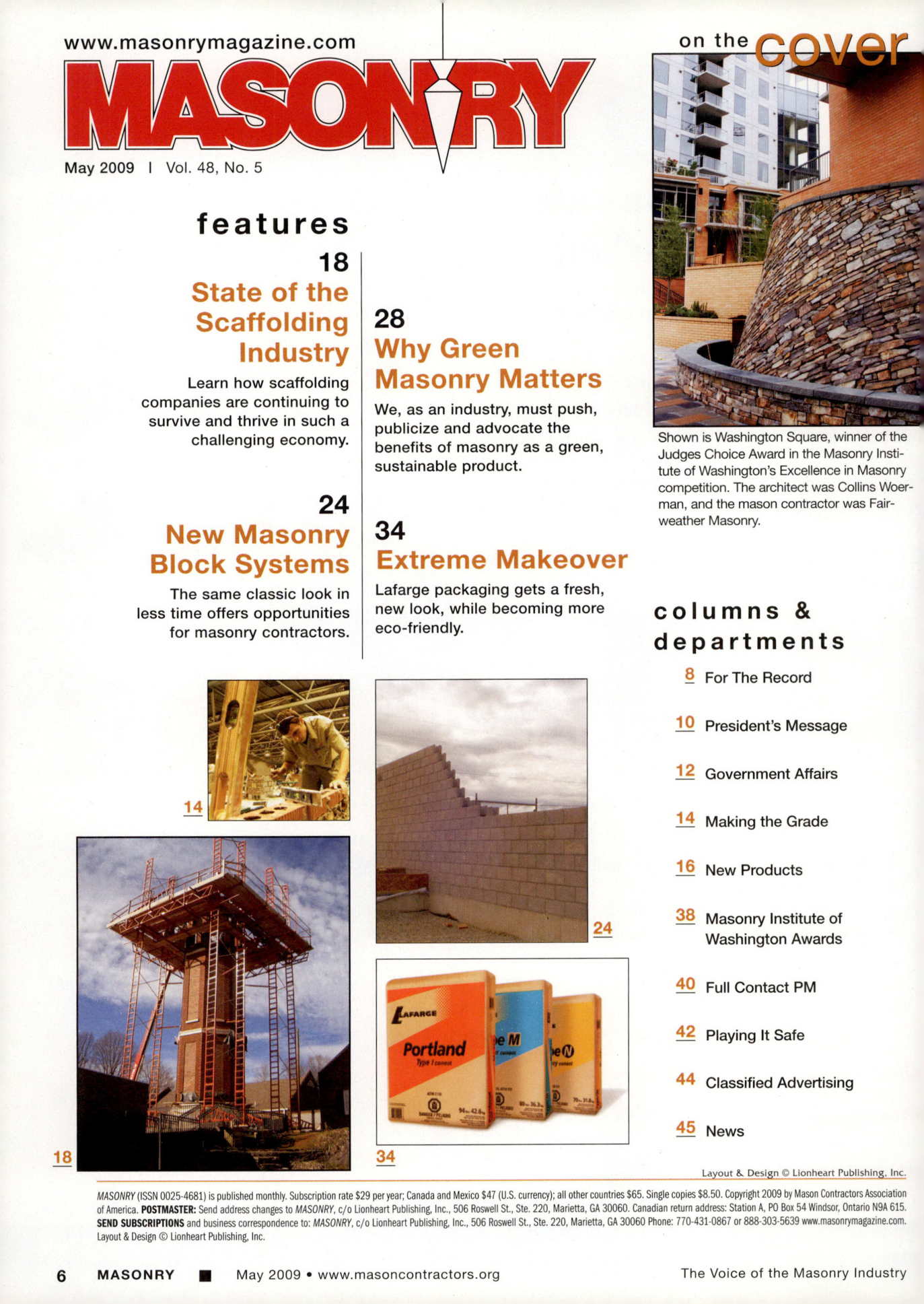 Masonry Magazine May 2009 Page. 8