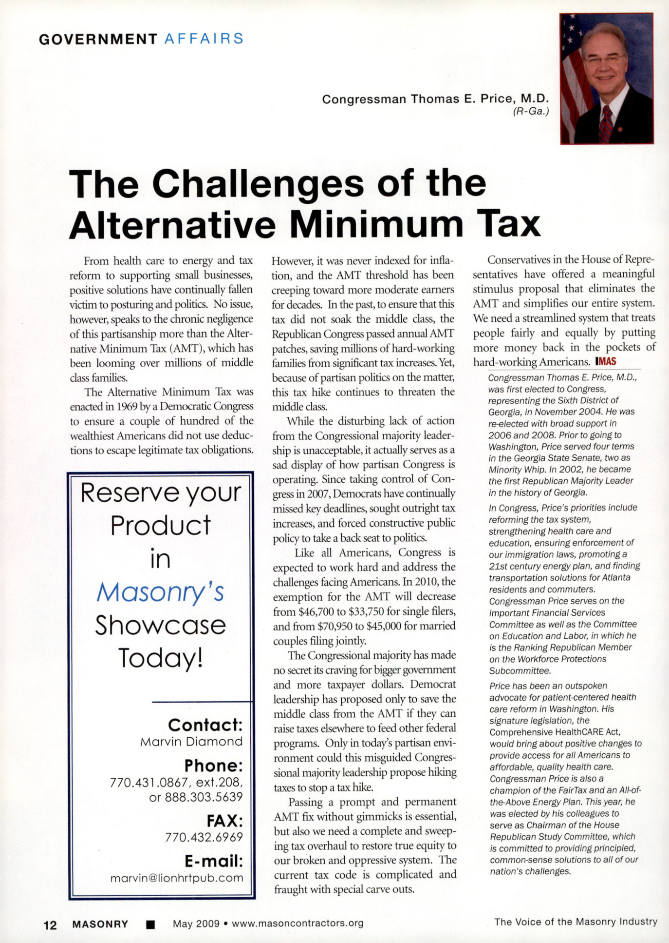 Masonry Magazine May 2009 Page. 14