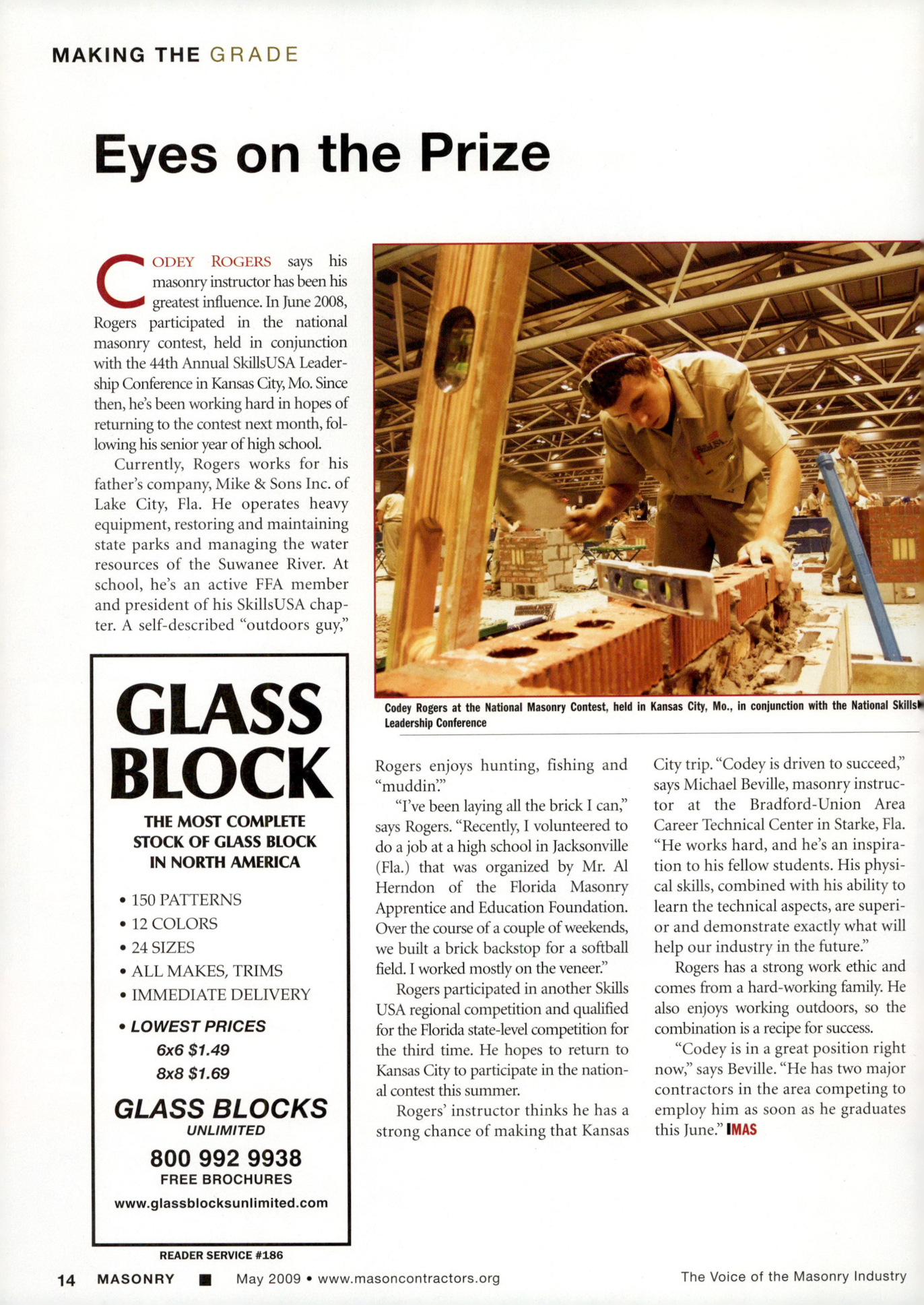 Masonry Magazine May 2009 Page. 16