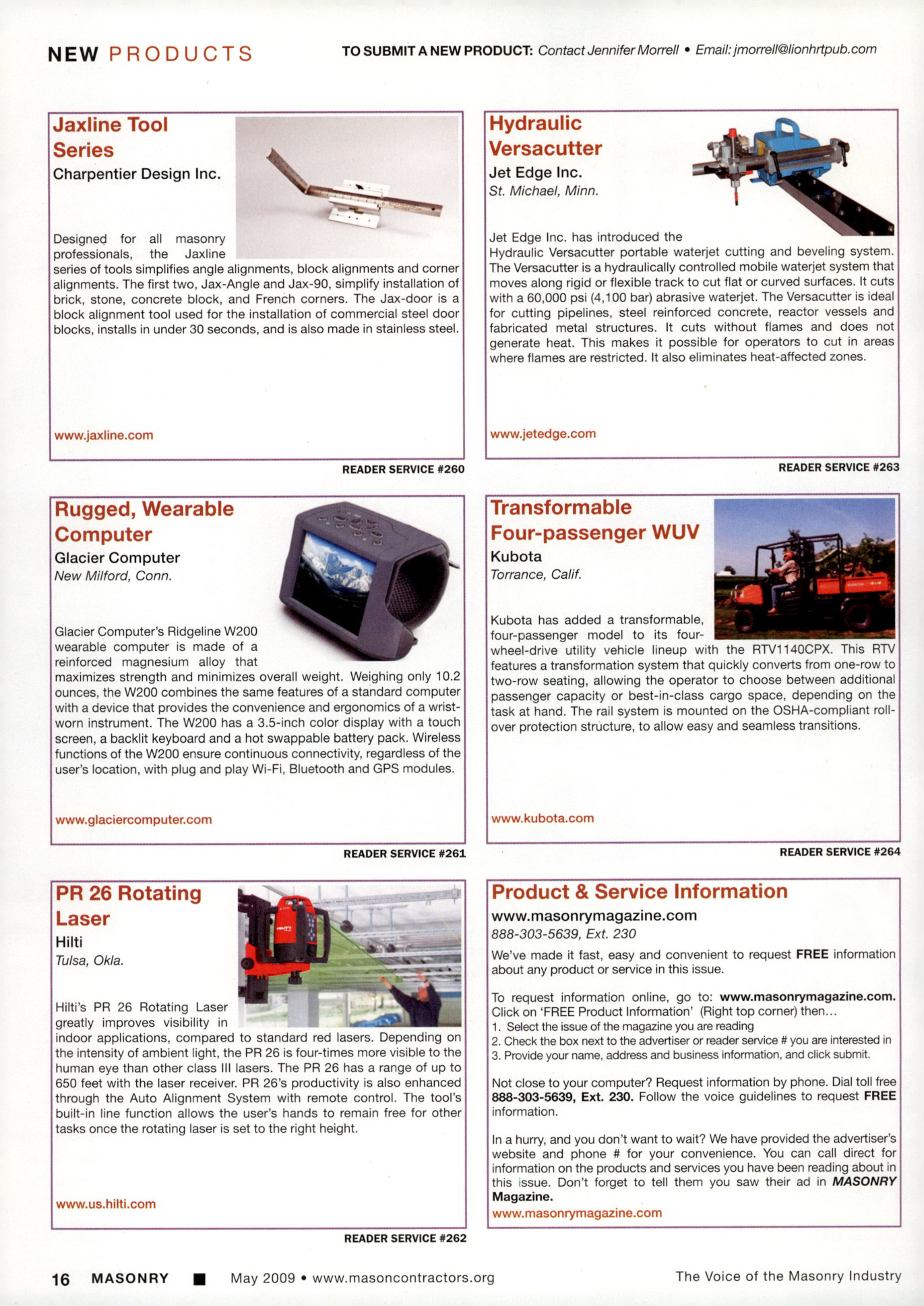 Masonry Magazine May 2009 Page. 18