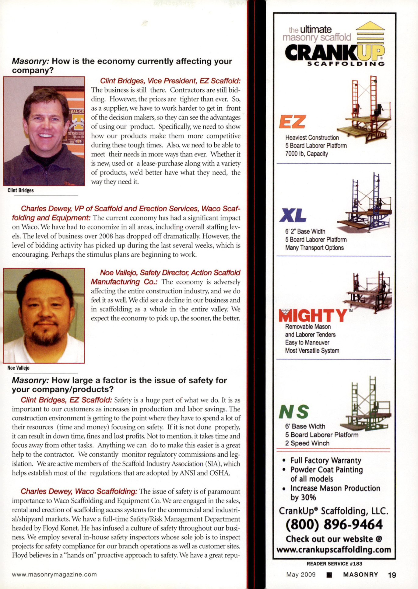 Masonry Magazine May 2009 Page. 21