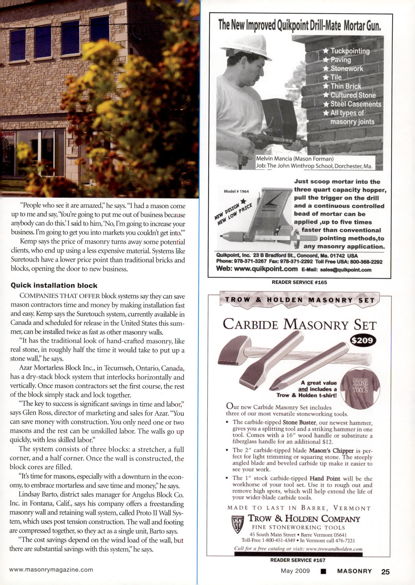 Masonry Magazine May 2009 Page. 27