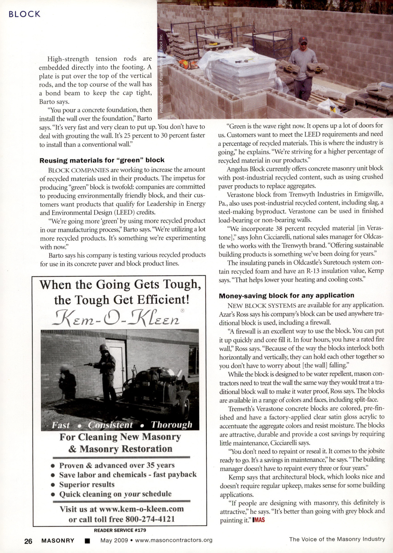 Masonry Magazine May 2009 Page. 28