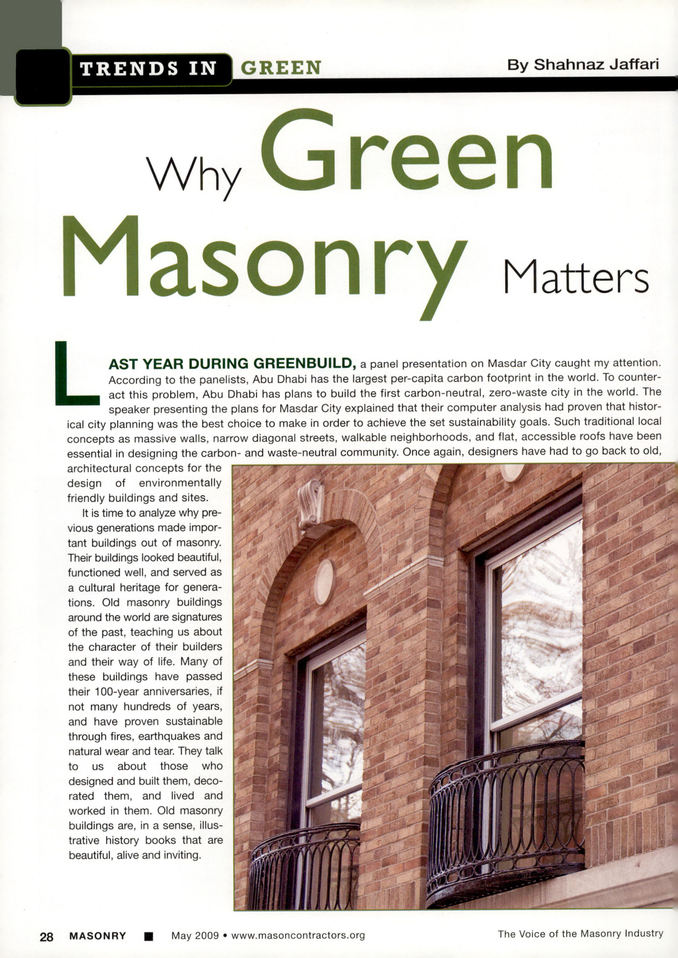 Masonry Magazine May 2009 Page. 30