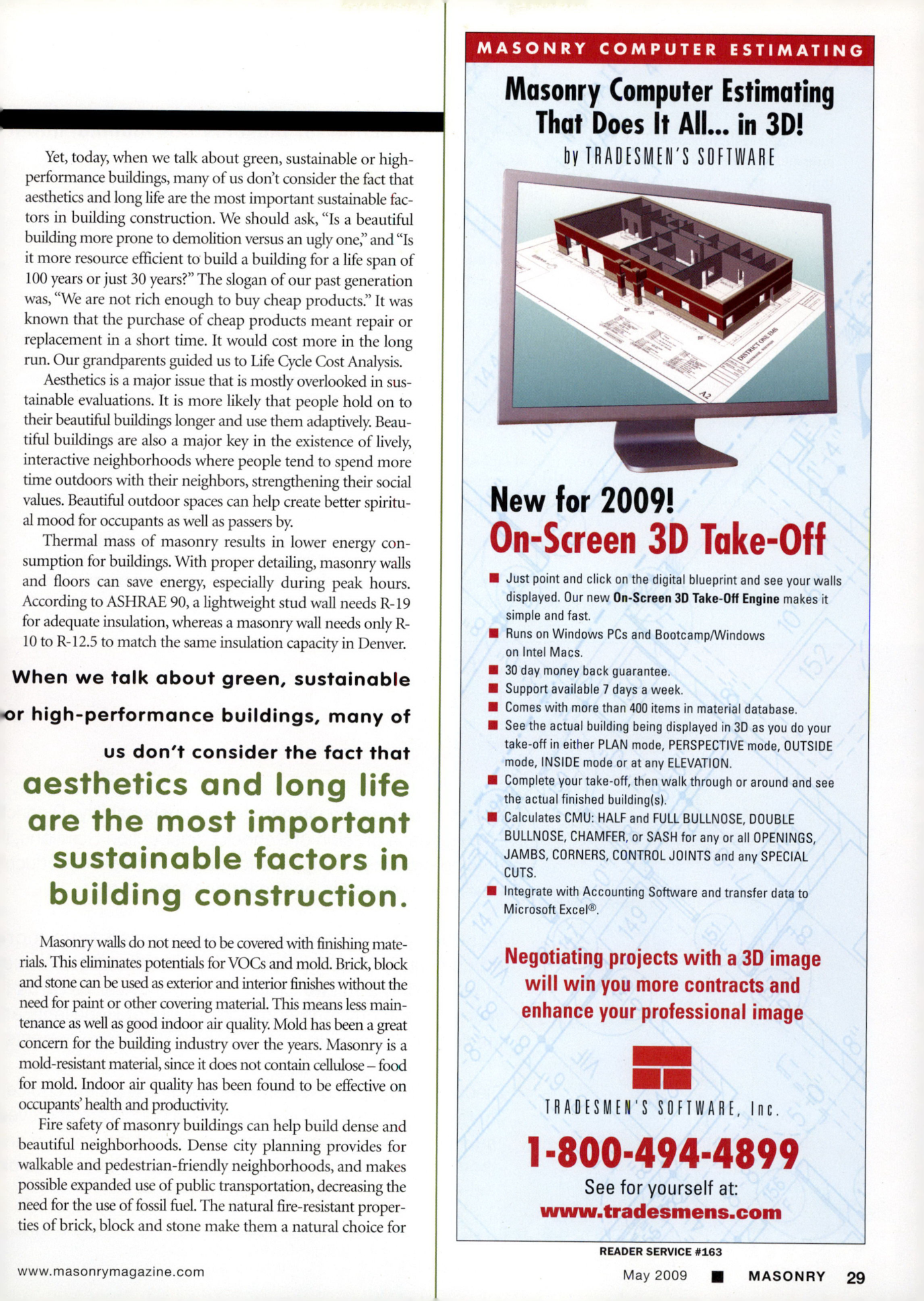 Masonry Magazine May 2009 Page. 31