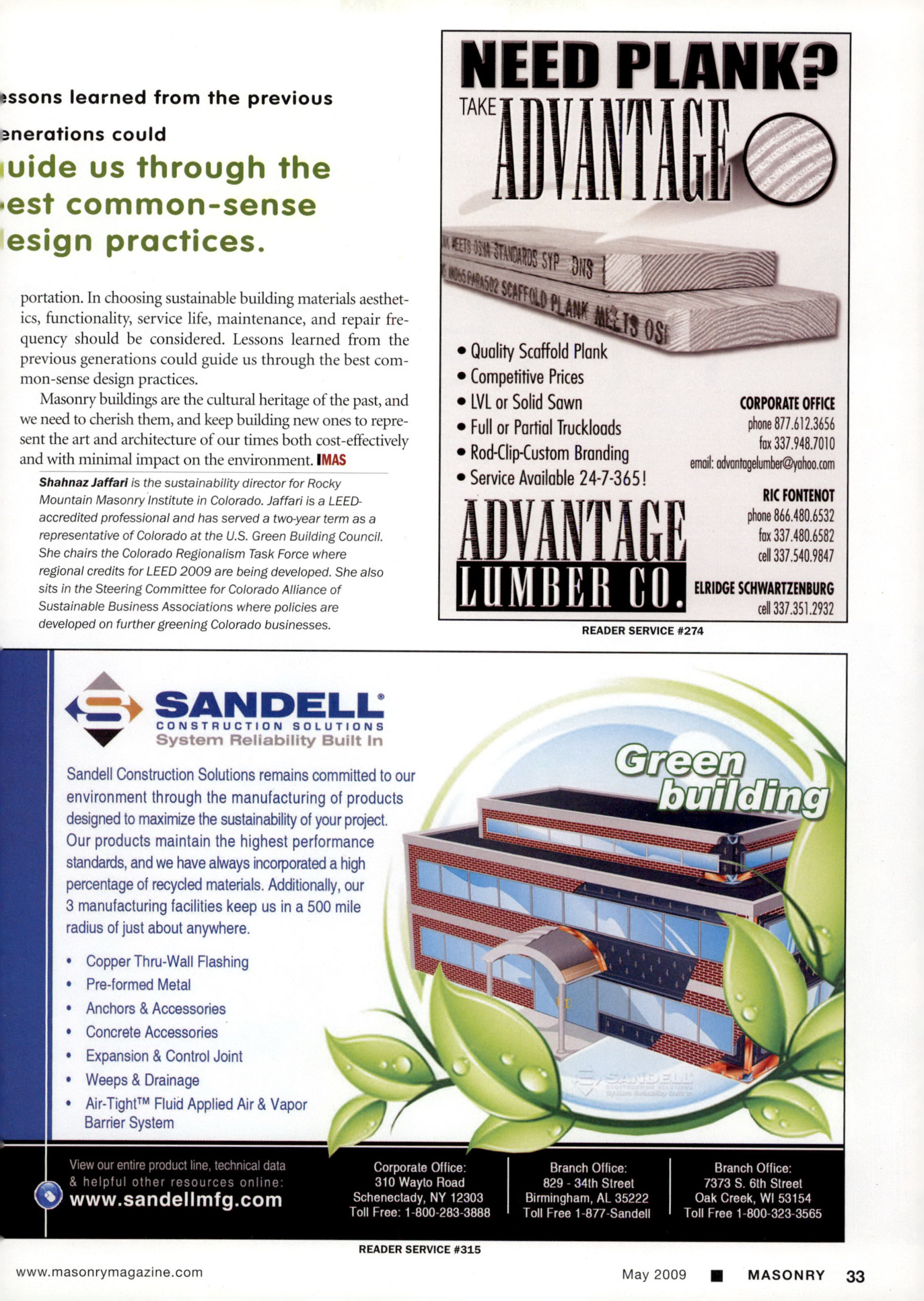 Masonry Magazine May 2009 Page. 35