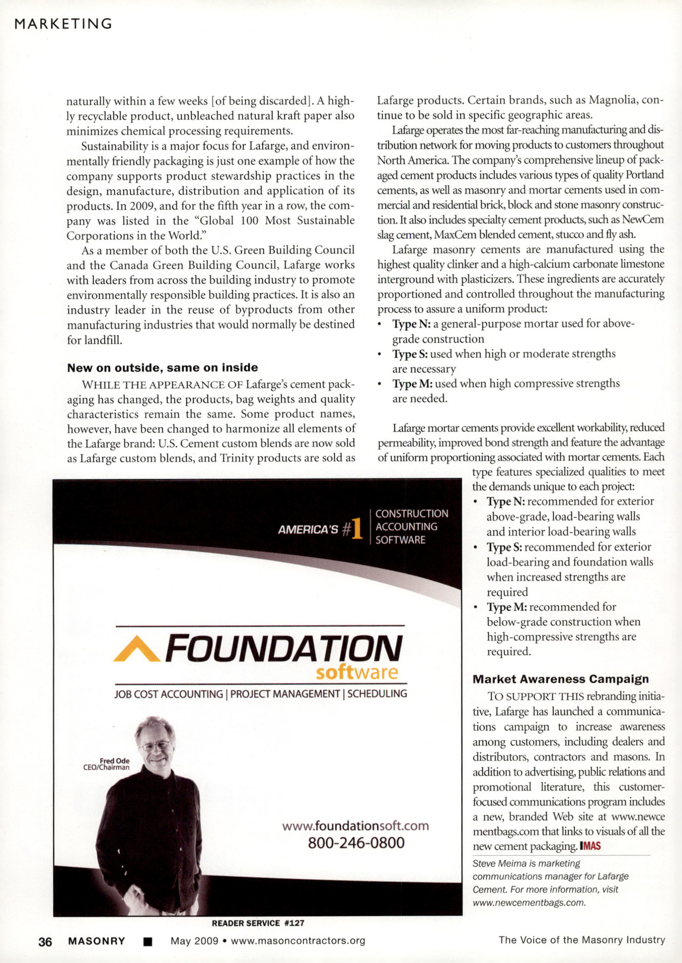 Masonry Magazine May 2009 Page. 38