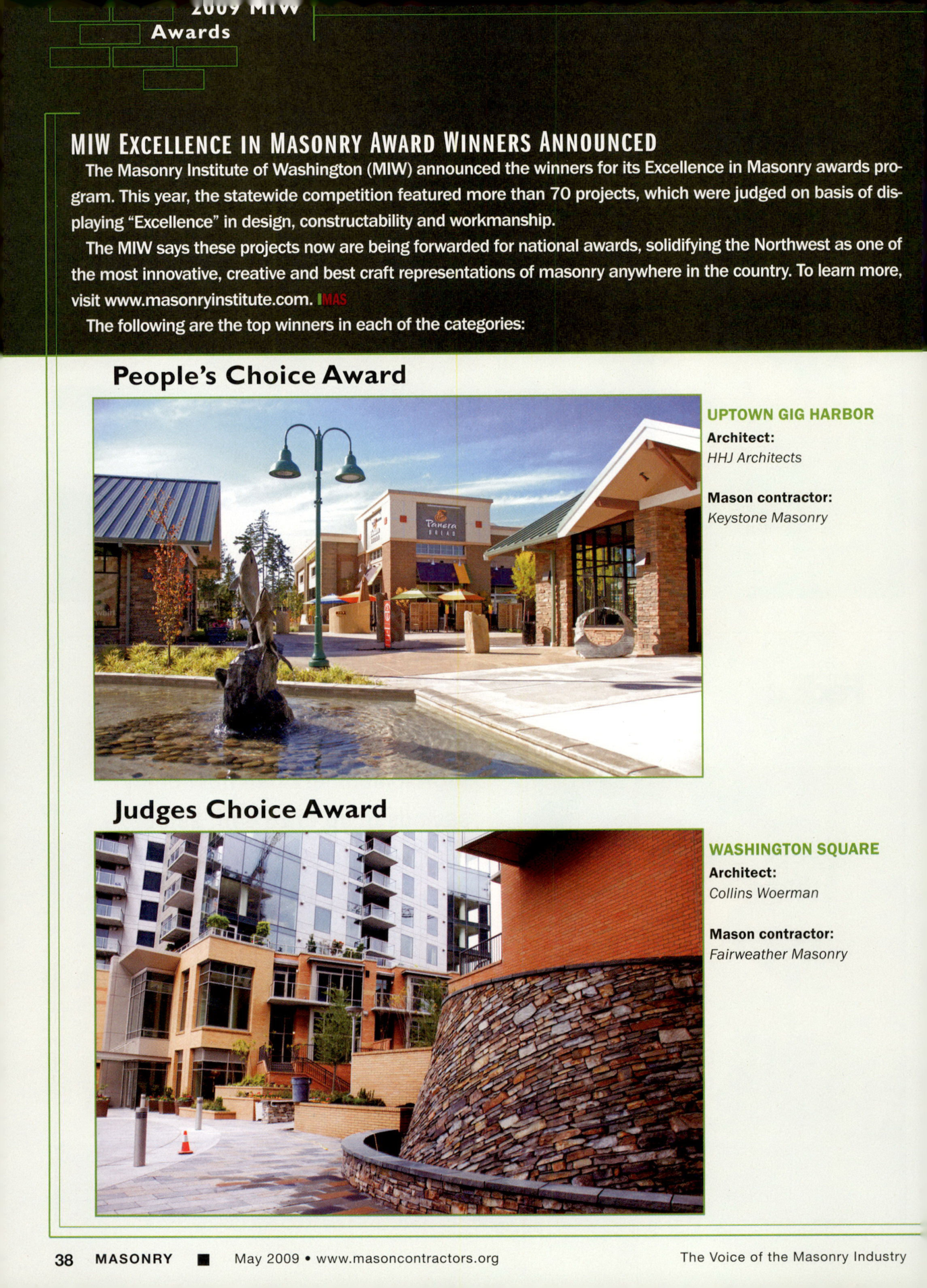 Masonry Magazine May 2009 Page. 40