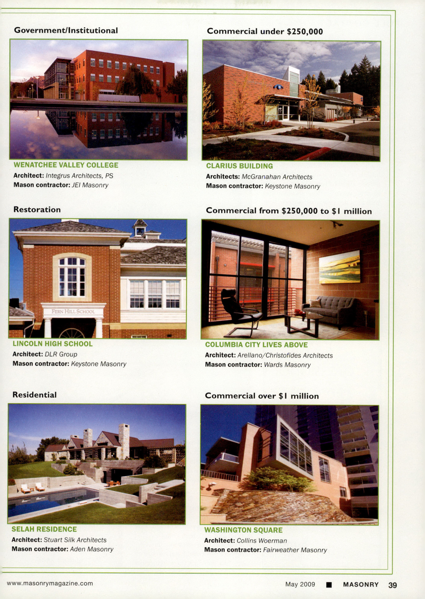 Masonry Magazine May 2009 Page. 41