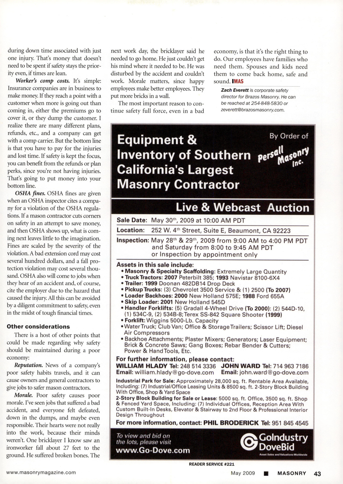 Masonry Magazine May 2009 Page. 45