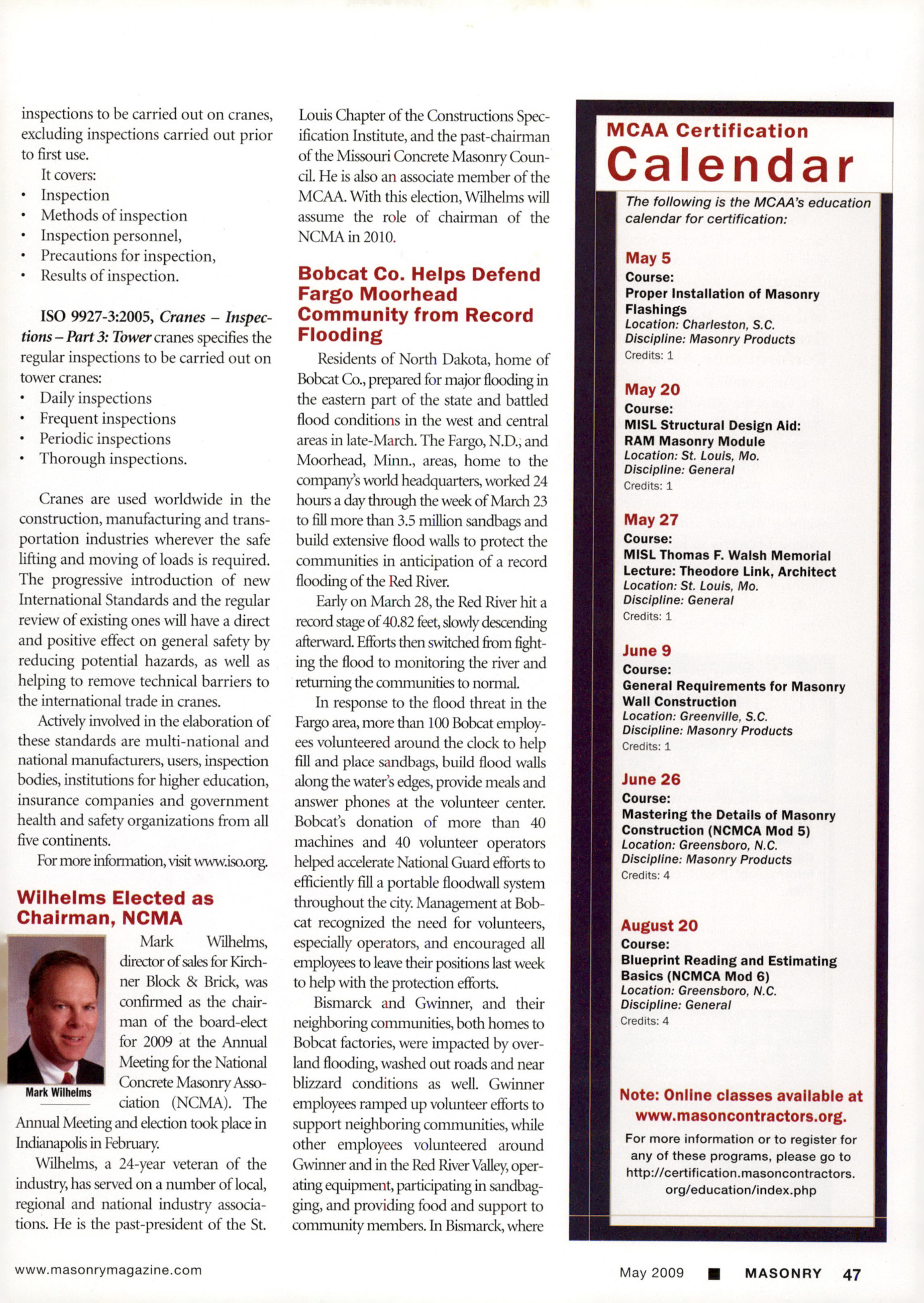 Masonry Magazine May 2009 Page. 49