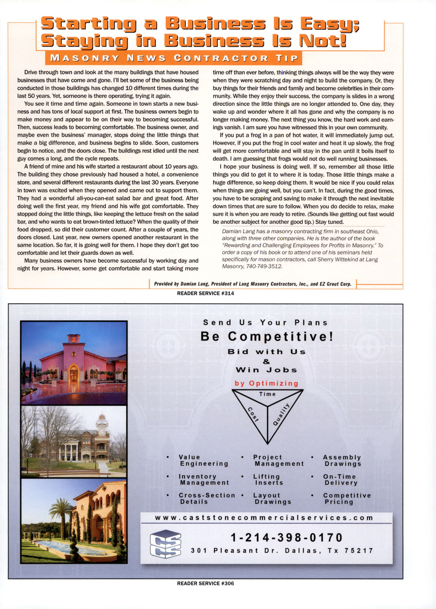 Masonry Magazine November 2009 Page. 23