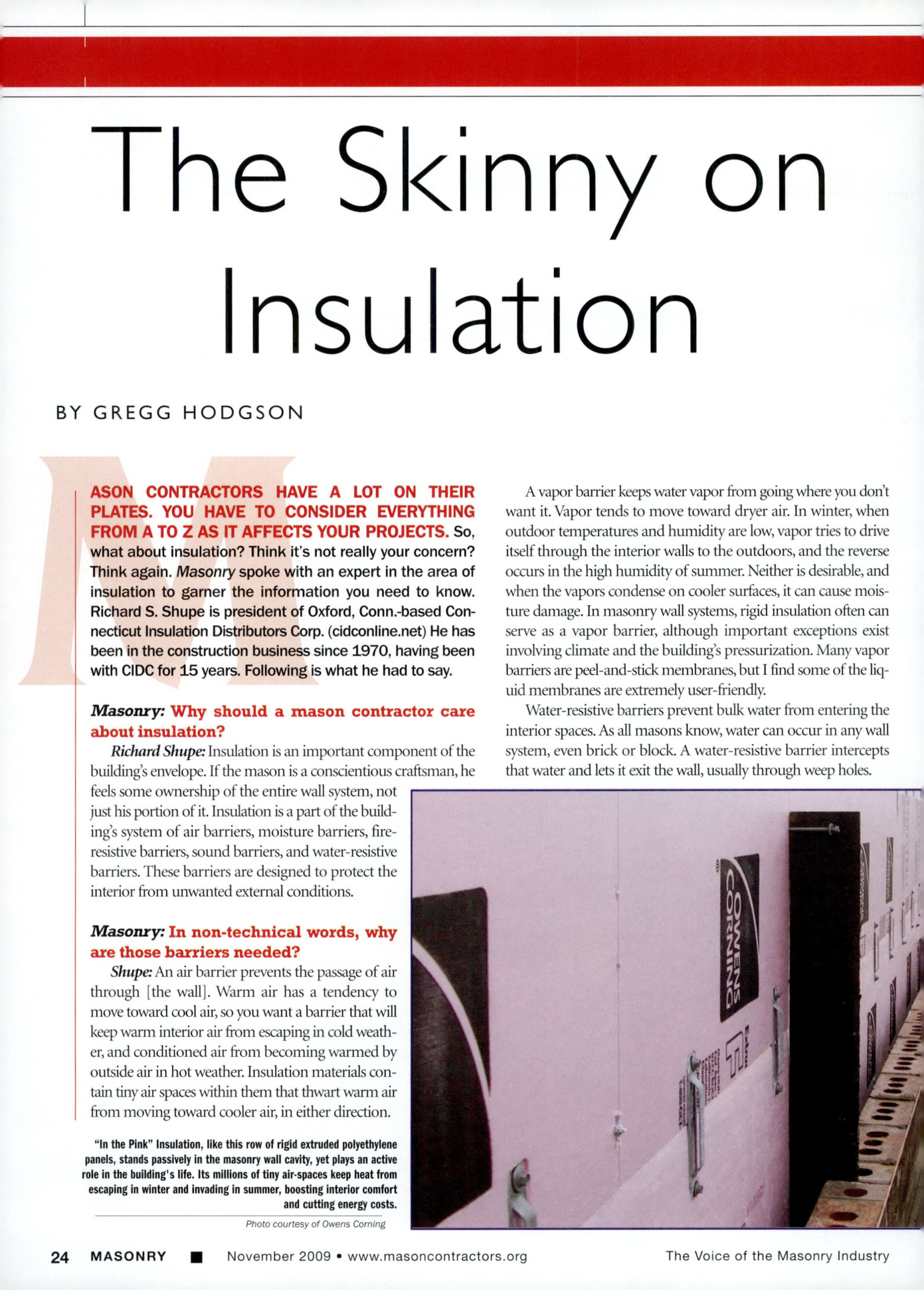 Masonry Magazine November 2009 Page. 26