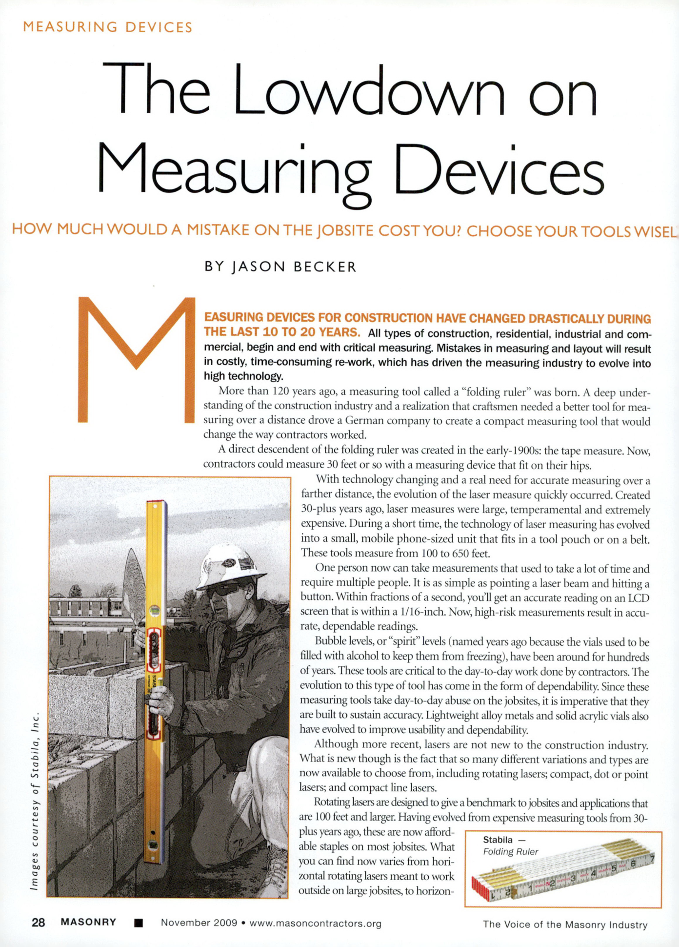 Masonry Magazine November 2009 Page. 30