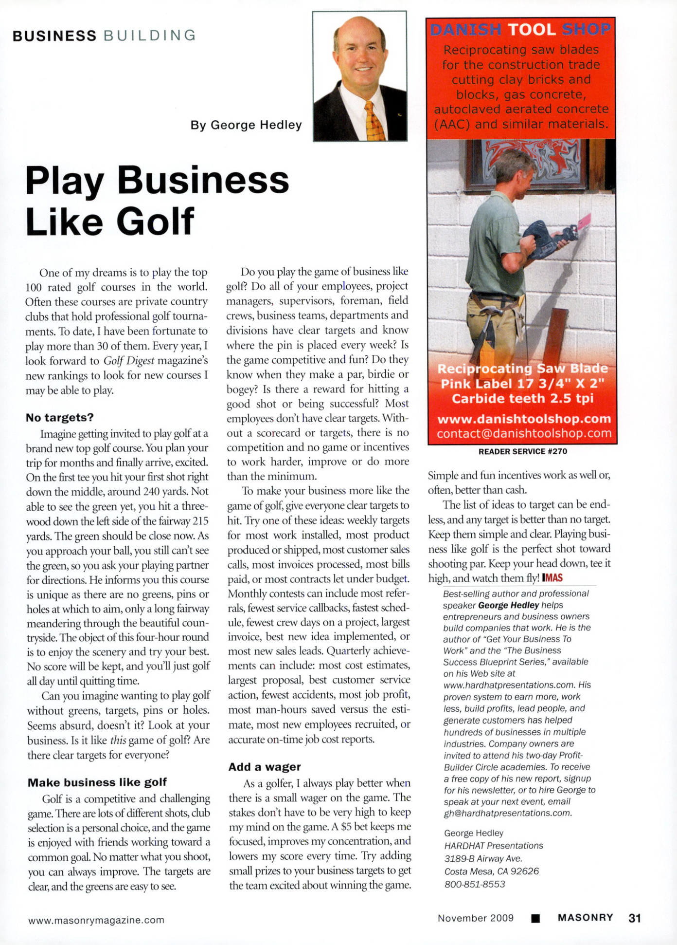 Masonry Magazine November 2009 Page. 33