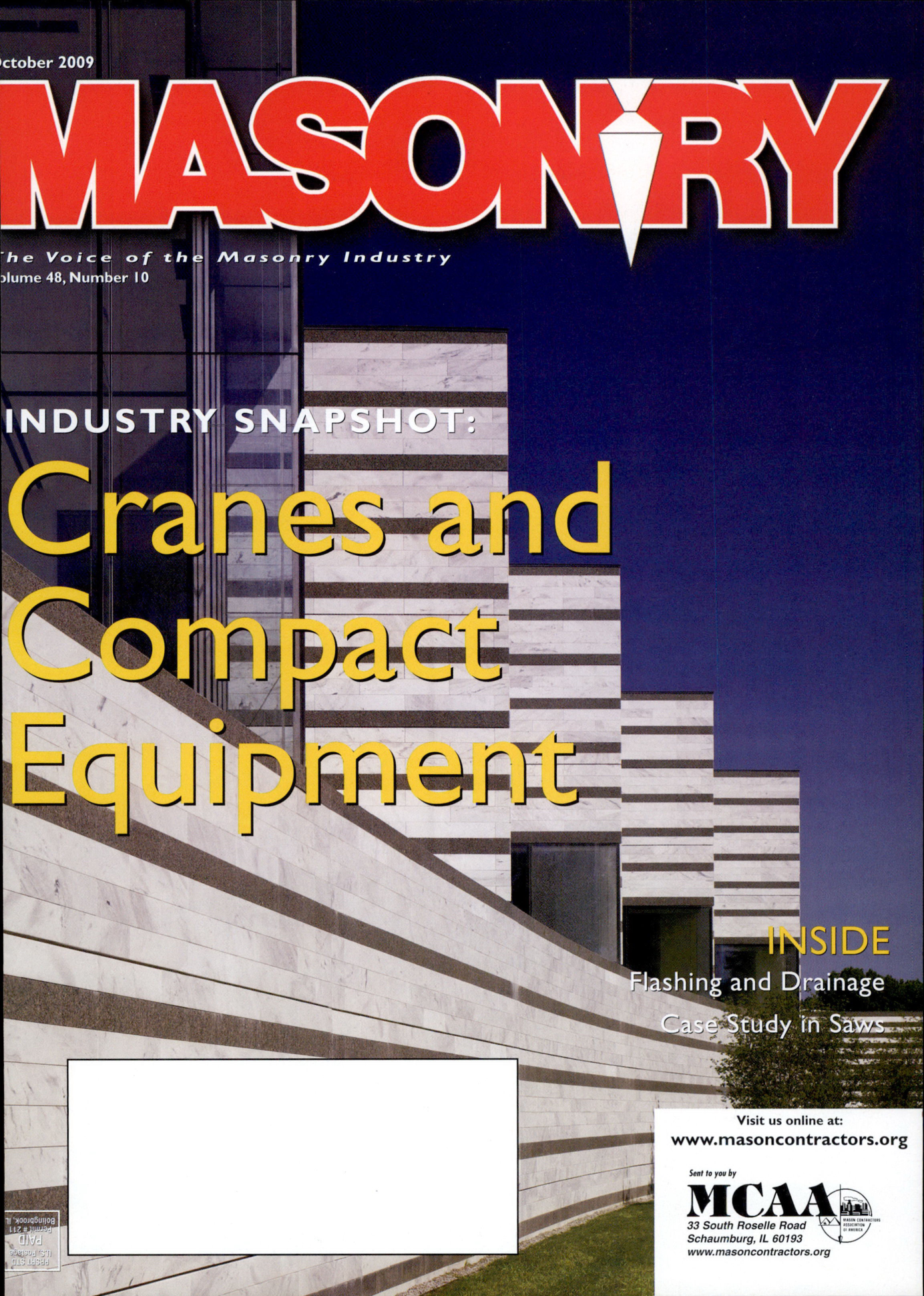 Masonry Magazine October 2009 Page. 1