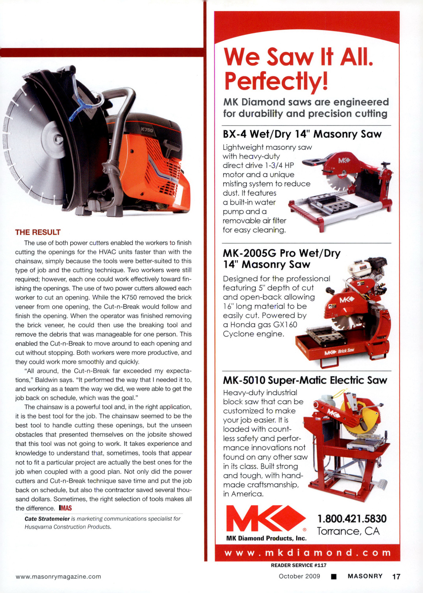 Masonry Magazine October 2009 Page. 19