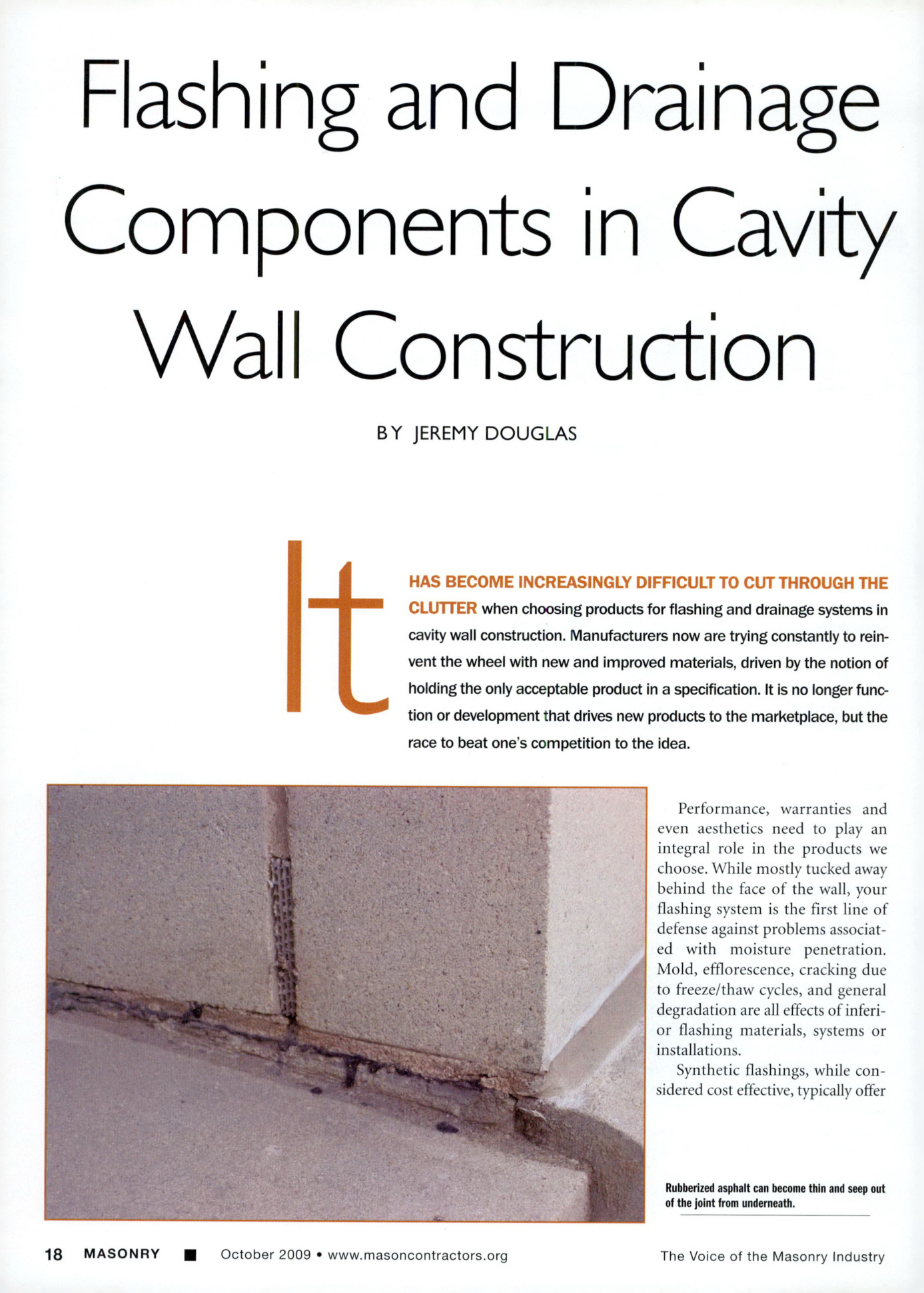 Masonry Magazine October 2009 Page. 20