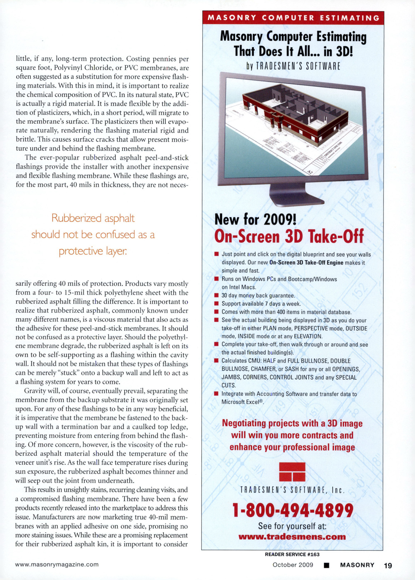 Masonry Magazine October 2009 Page. 21
