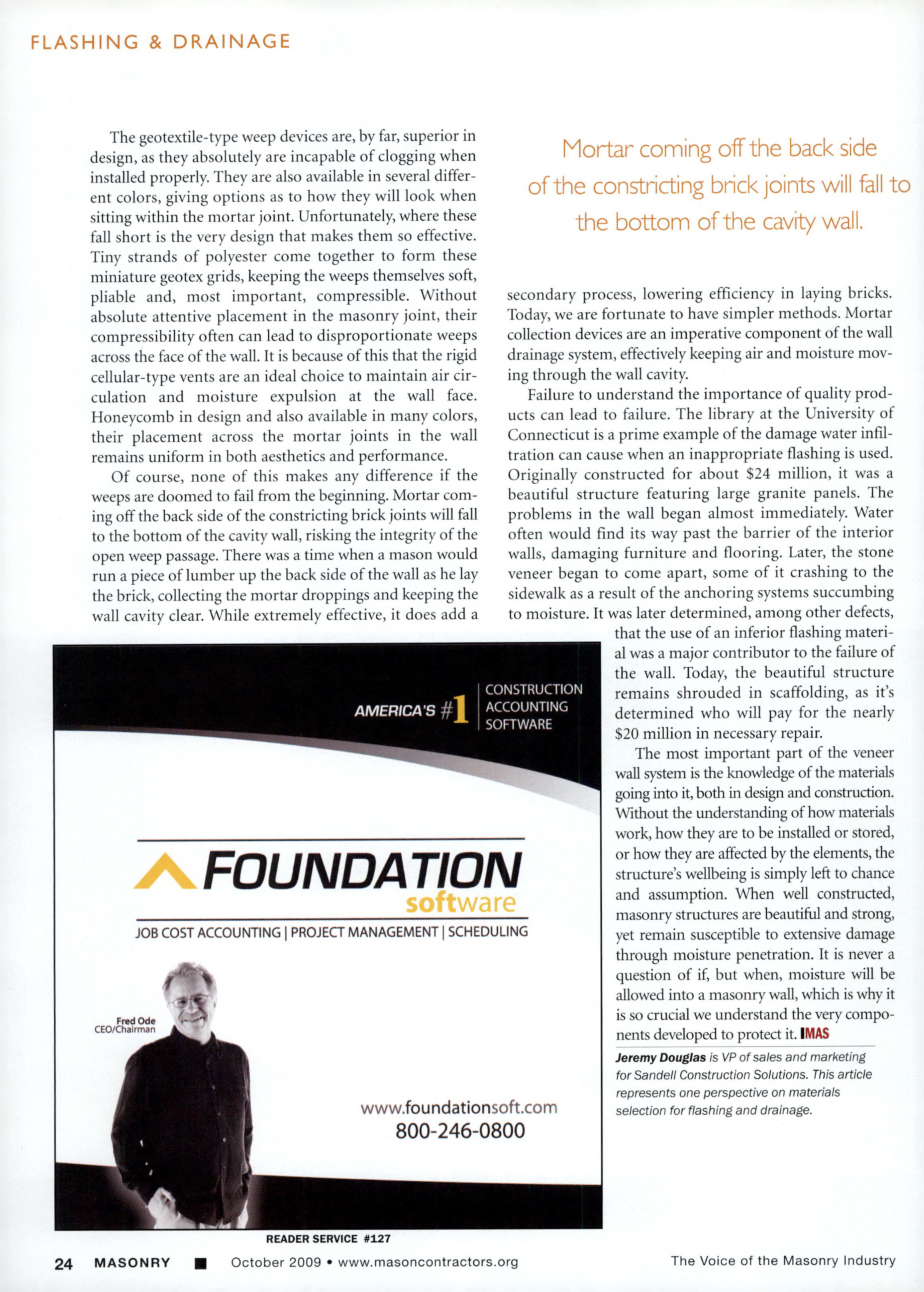 Masonry Magazine October 2009 Page. 26