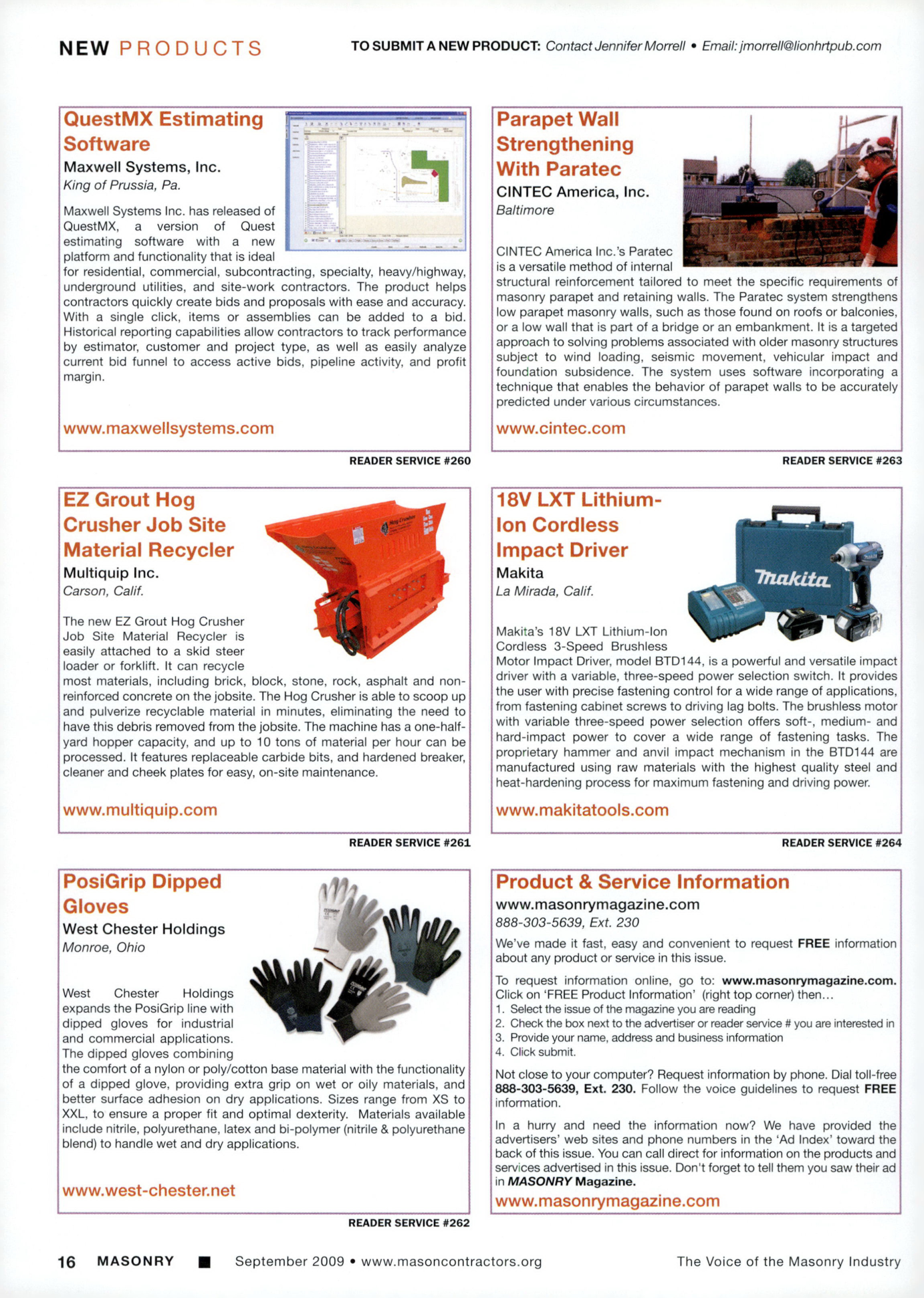 Masonry Magazine September 2009 Page. 18