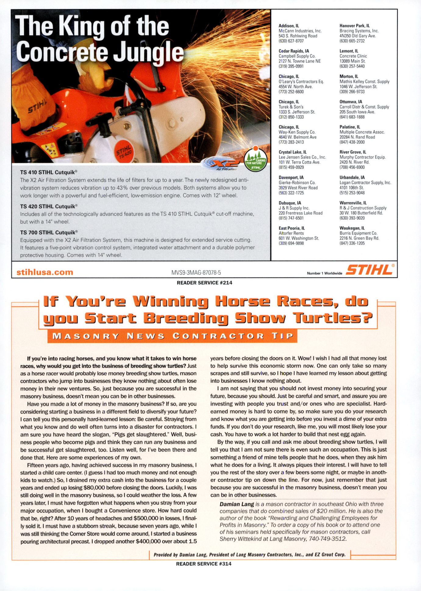Masonry Magazine September 2009 Page. 19
