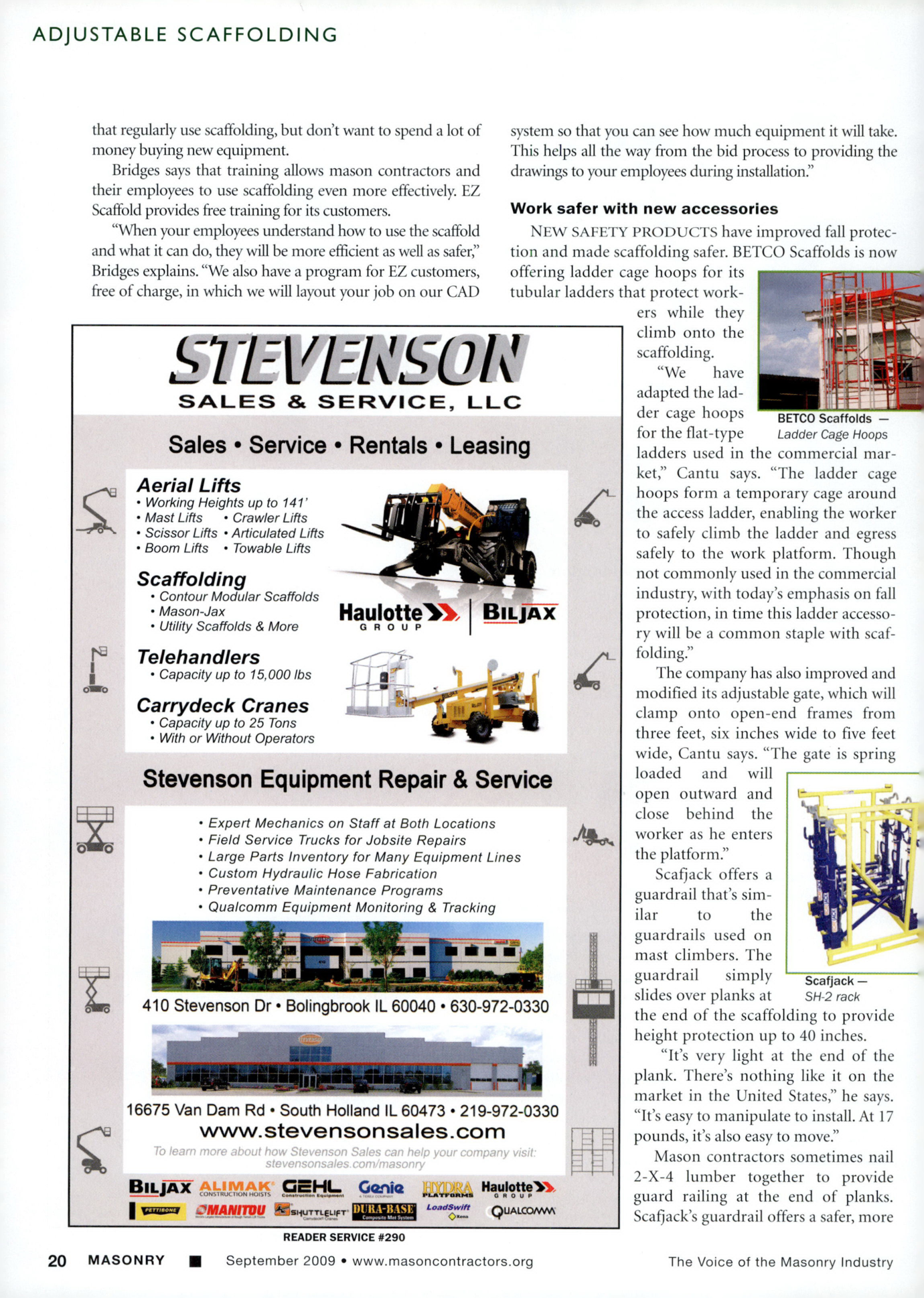 Masonry Magazine September 2009 Page. 22