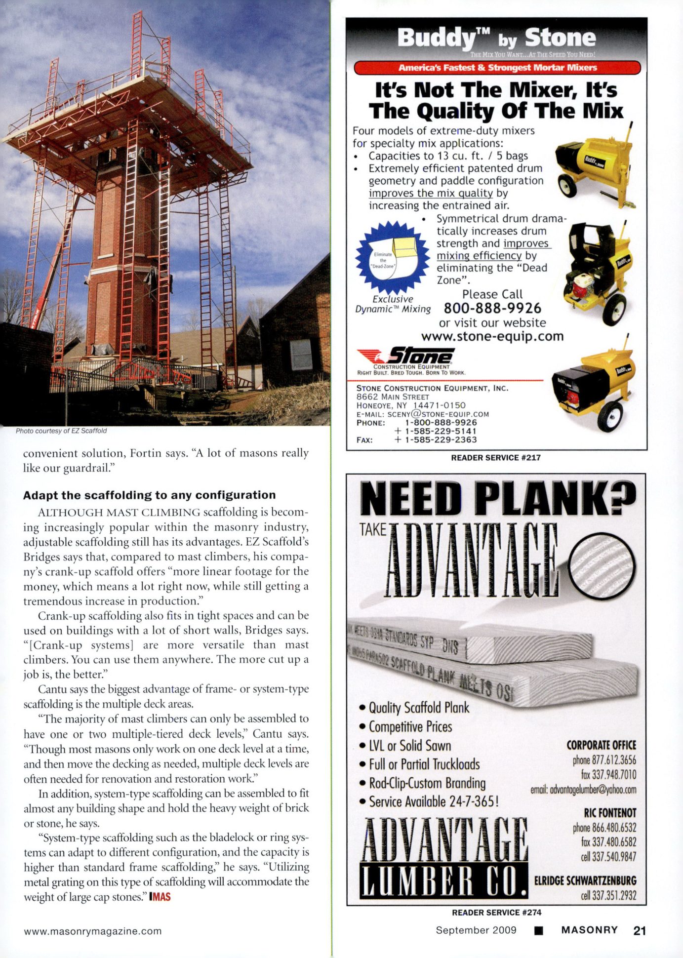 Masonry Magazine September 2009 Page. 23