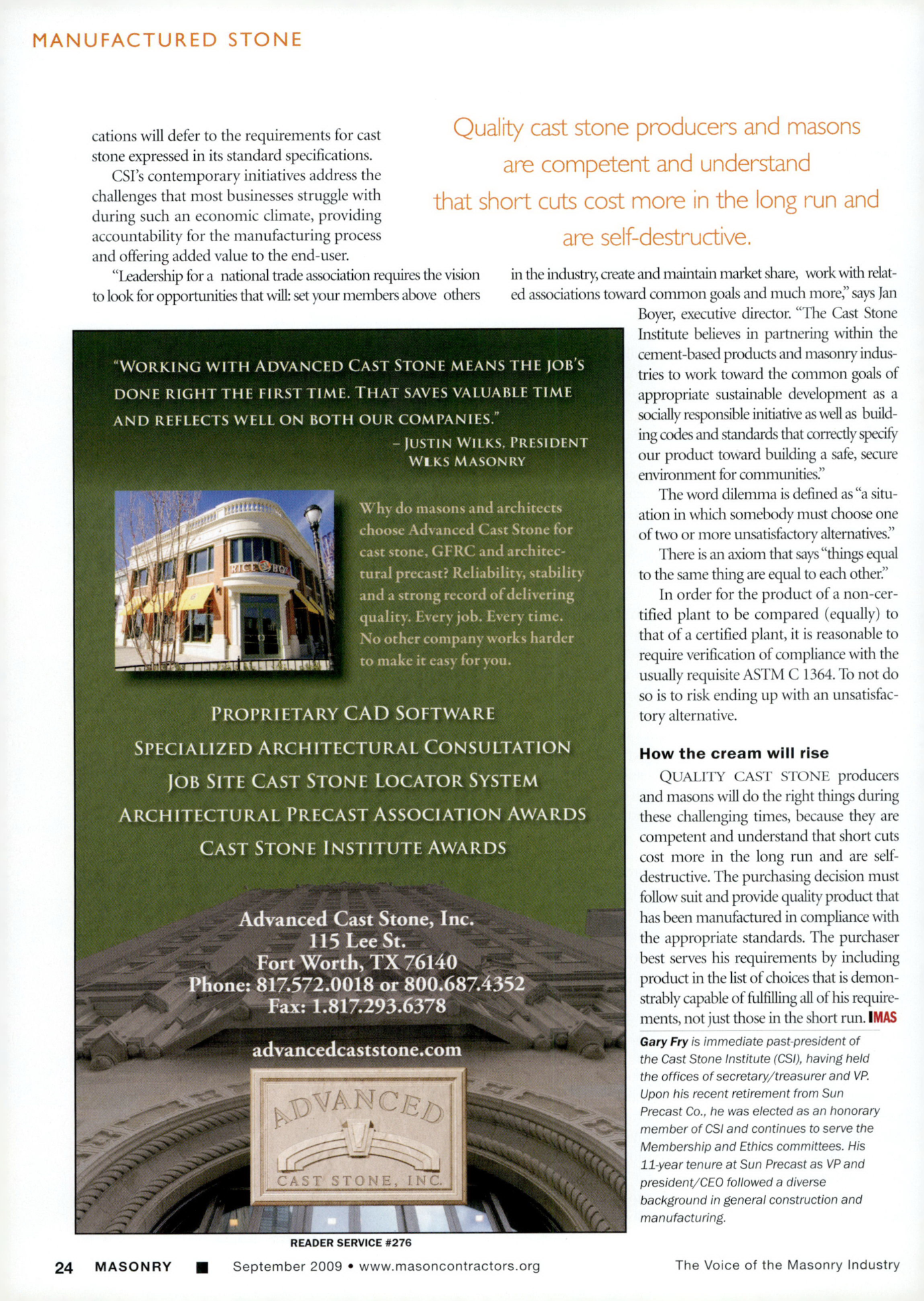 Masonry Magazine September 2009 Page. 26
