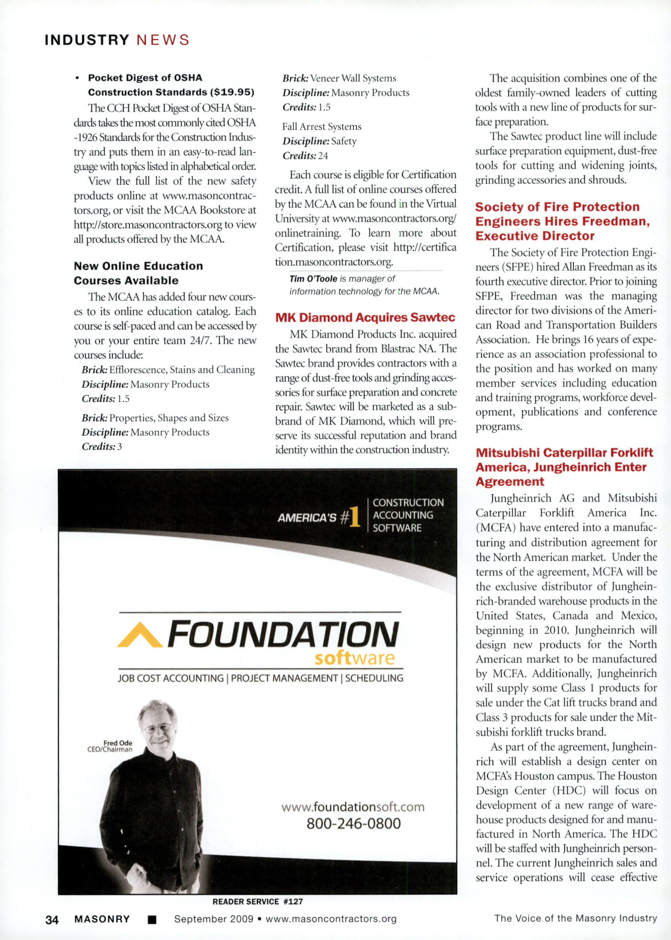 Masonry Magazine September 2009 Page. 36