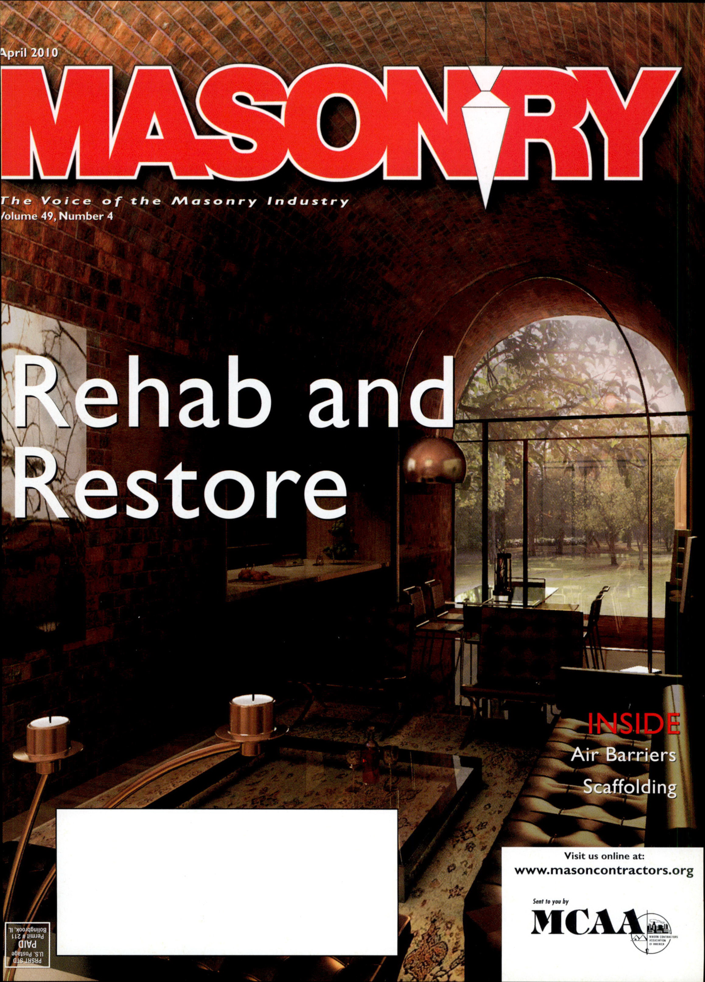 Masonry Magazine April 2010 Page. 1