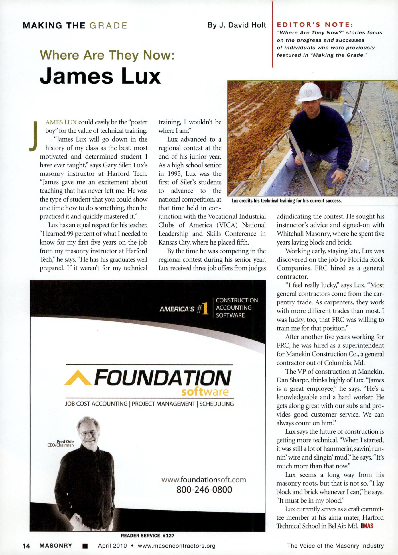 Masonry Magazine April 2010 Page. 16