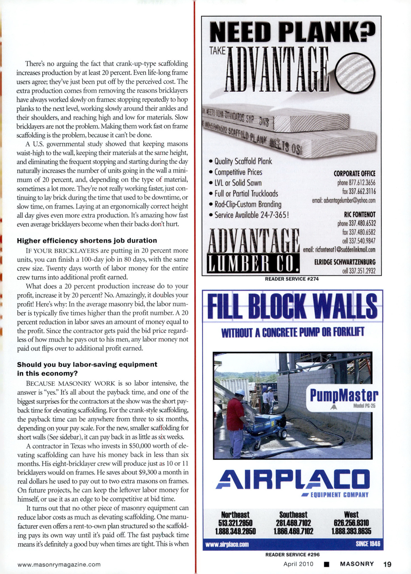 Masonry Magazine April 2010 Page. 21