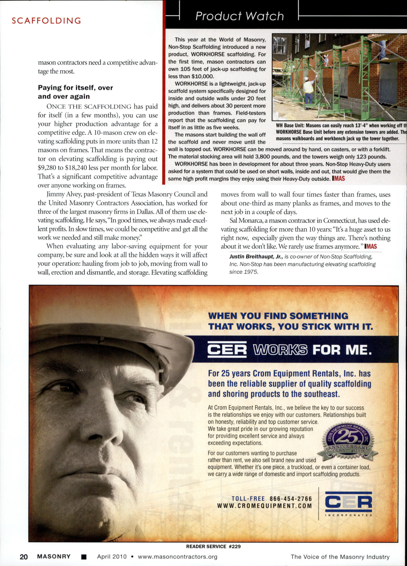 Masonry Magazine April 2010 Page. 22