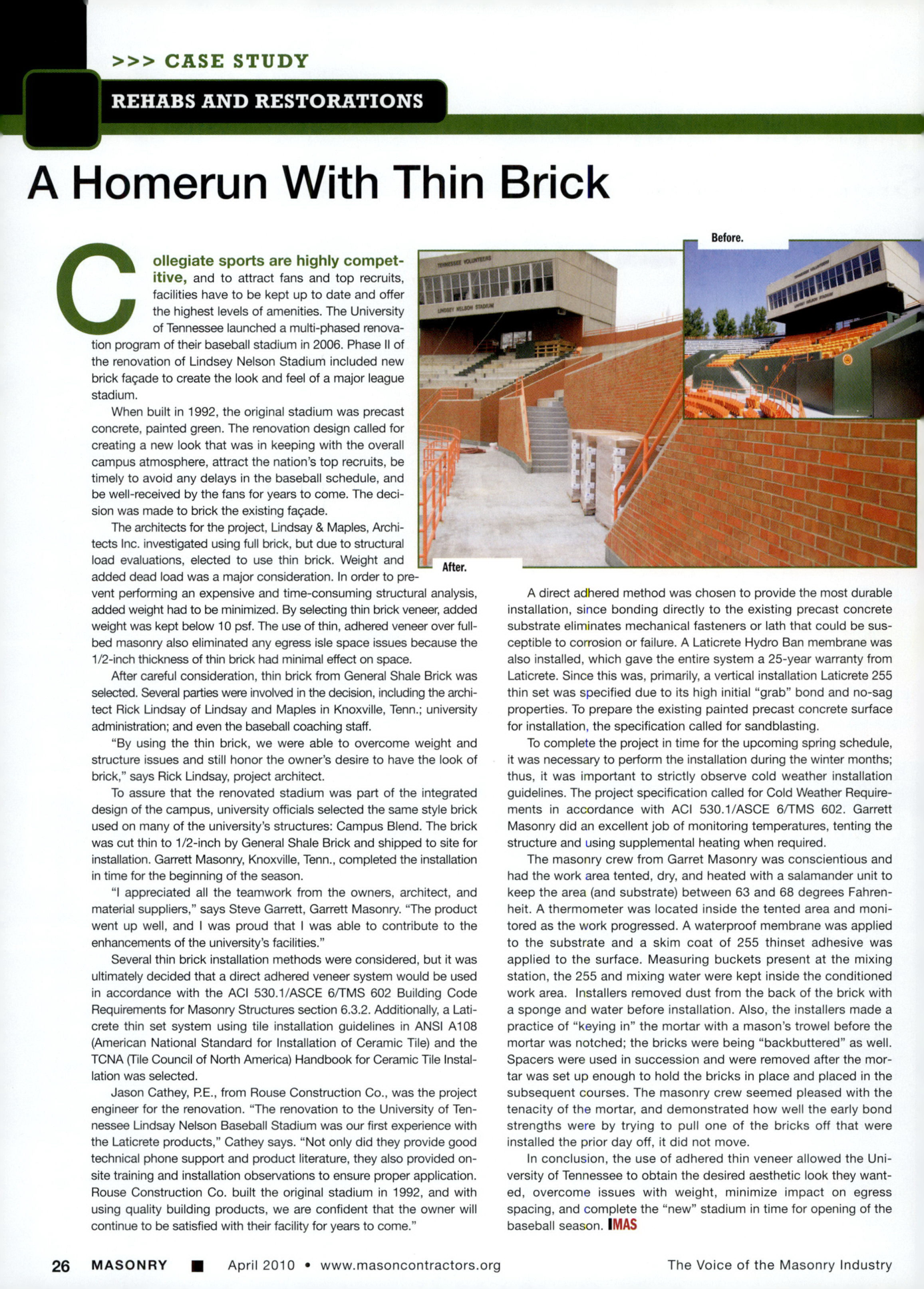 Masonry Magazine April 2010 Page. 28