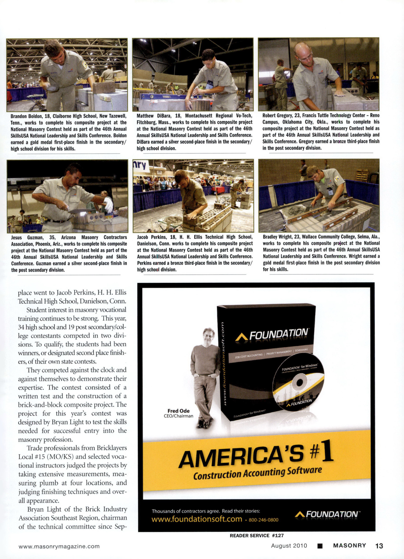 Masonry Magazine August 2010 Page. 15